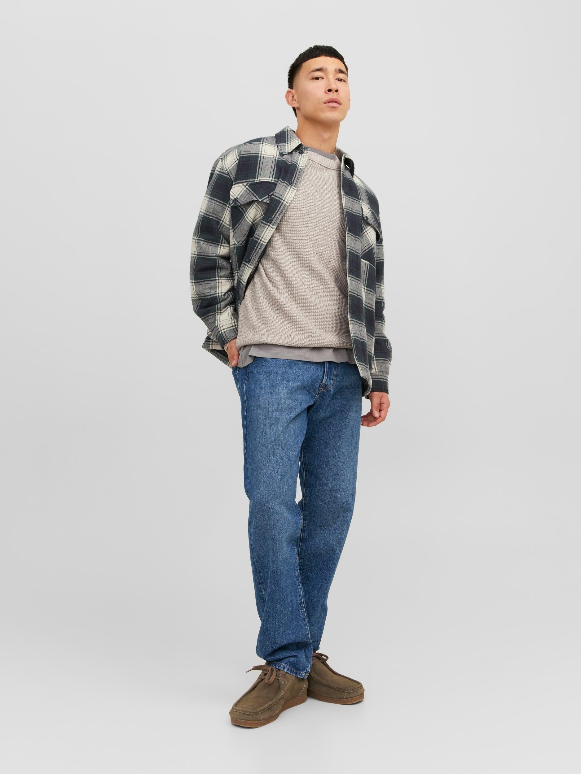 Jack&Jones maglione beige lavorato a maglia