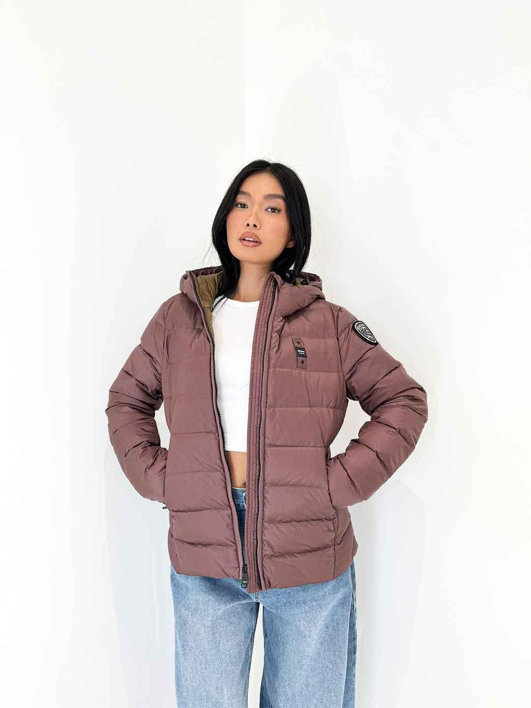 Blauer Charme piumino bordeaux sfiancato basic