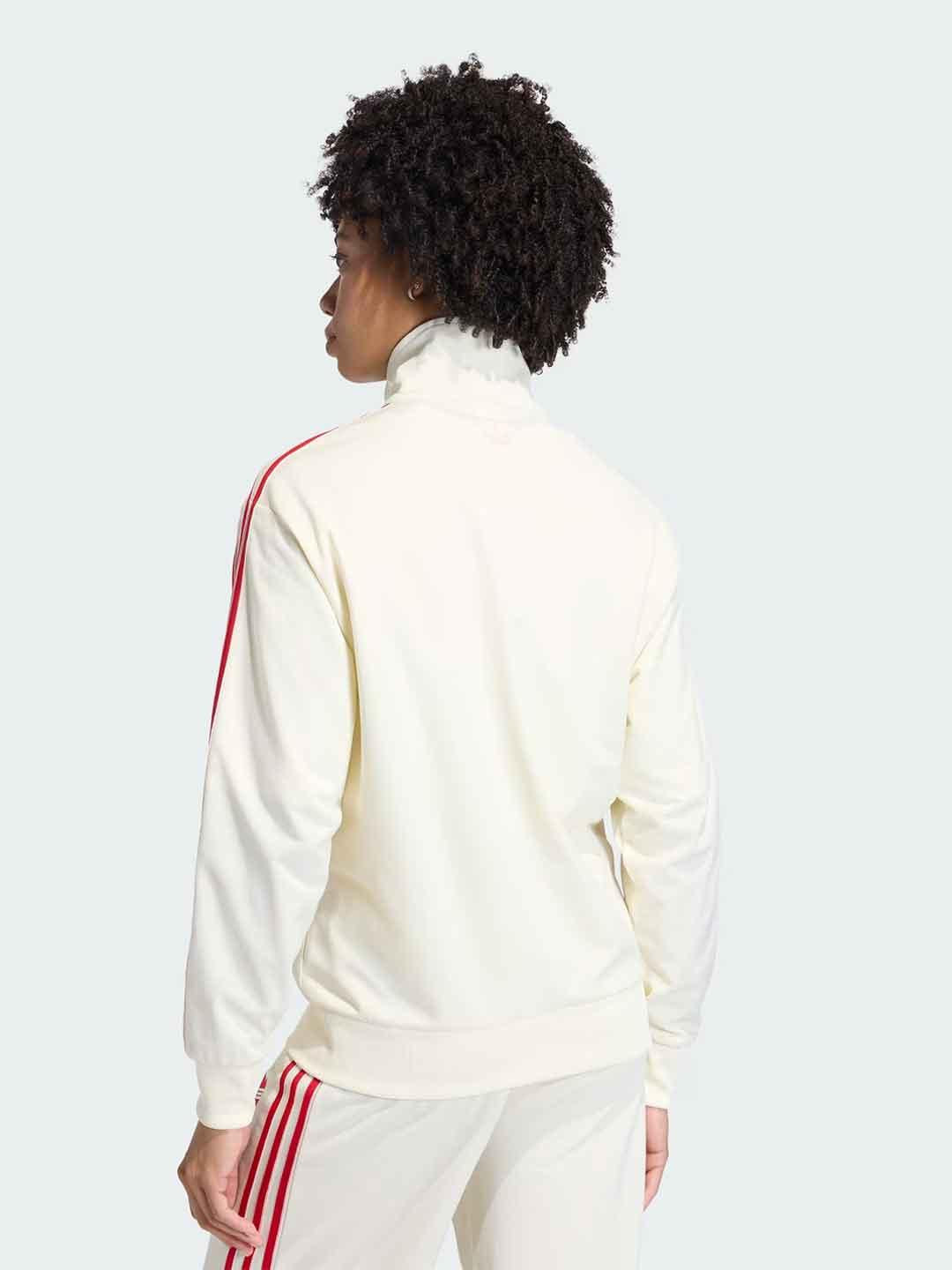 Adidas Firebird felpa panna con cuore
