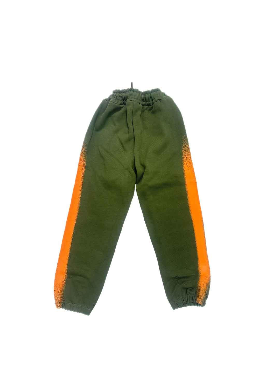 Disclaimer pantaloni kids verde e arancio