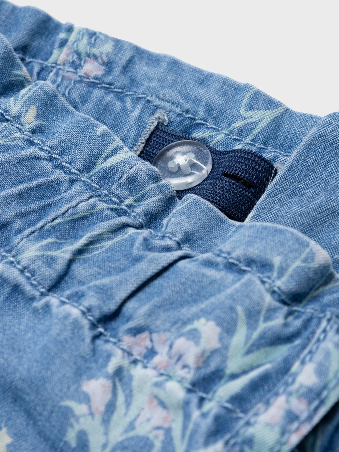 Name It shorts kids di jeans con stampa fiori