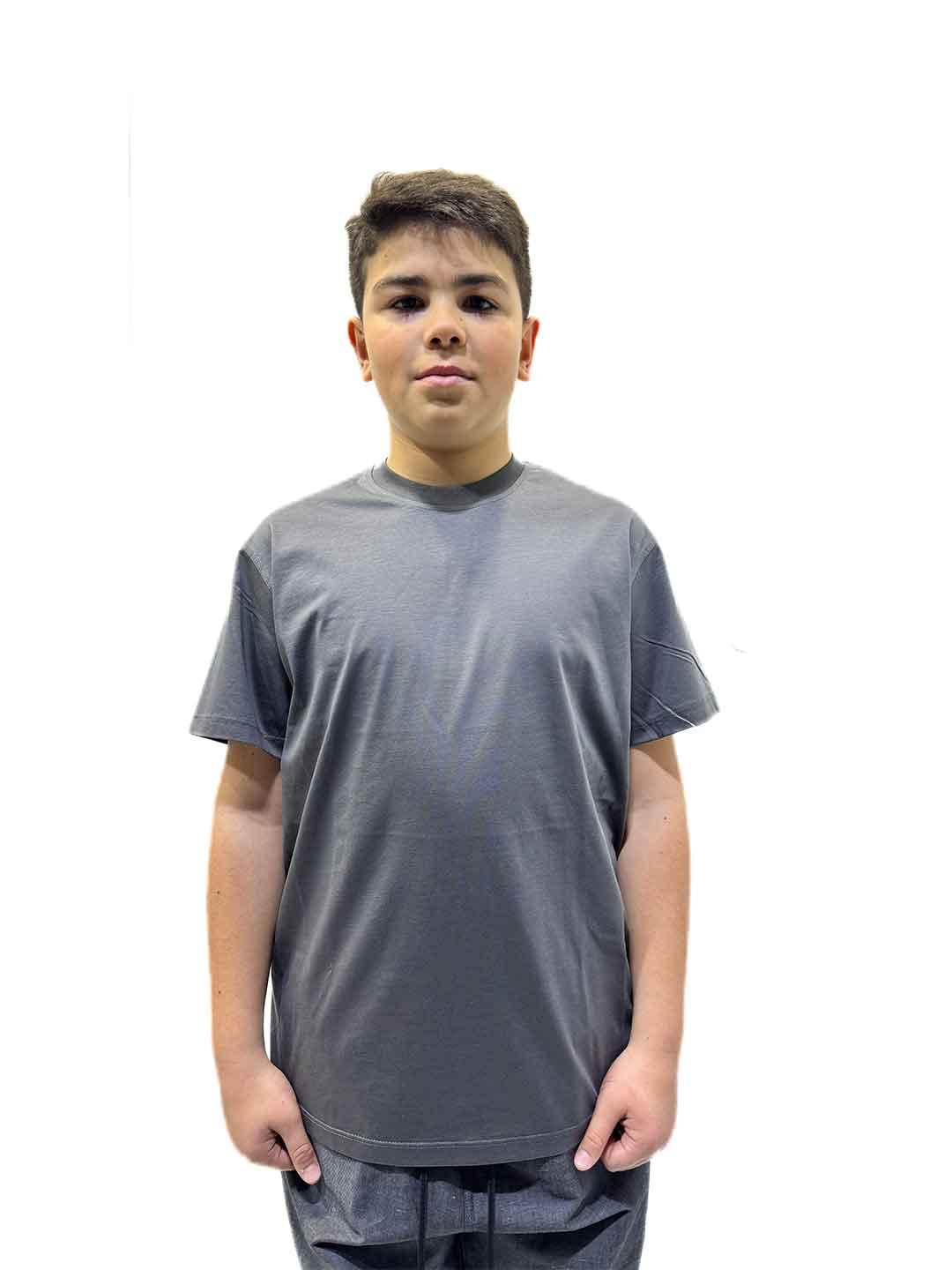 I'm Brian t-shirt kids antracite in filo di scozia
