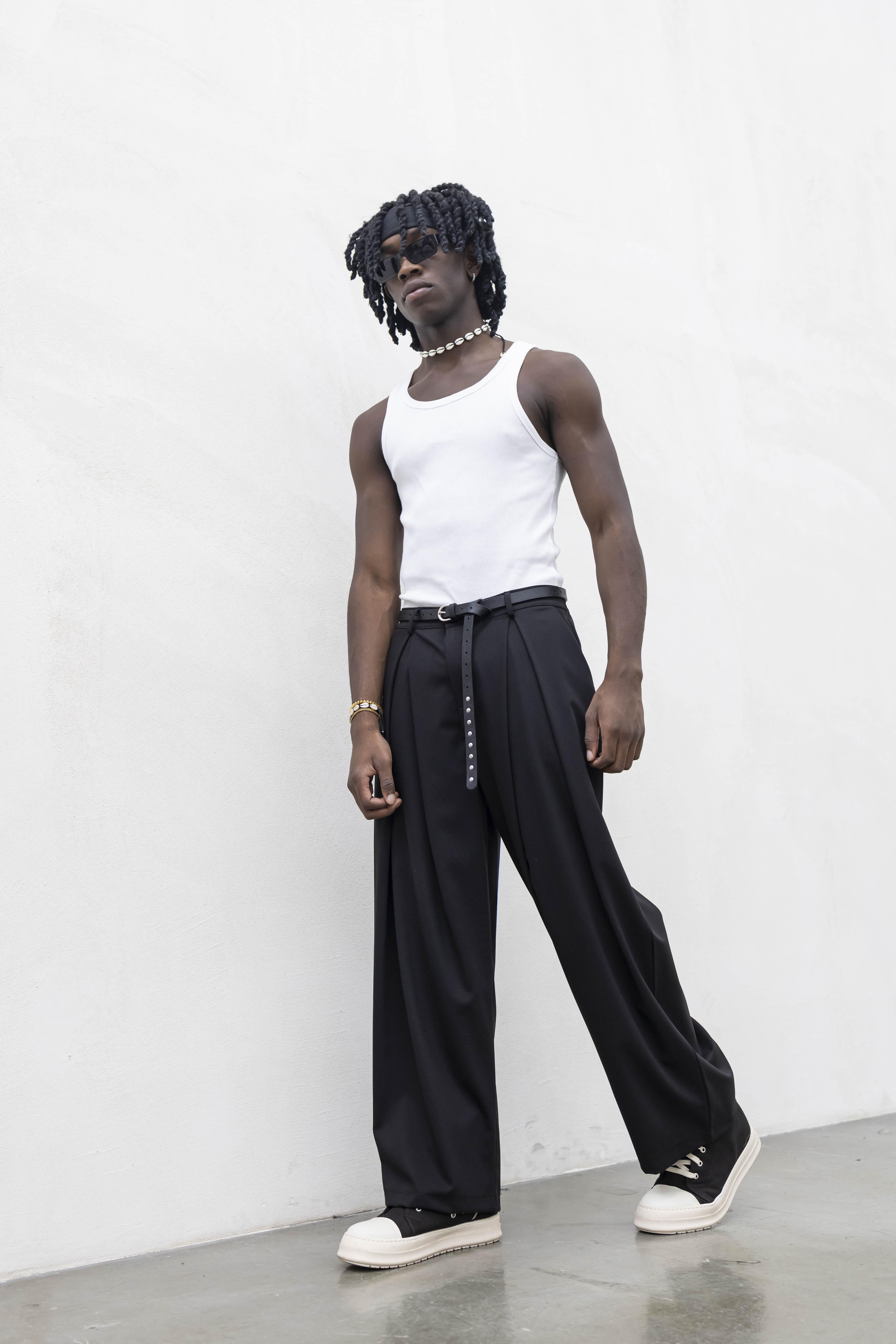 Tokyo pantaloni nero con super pences