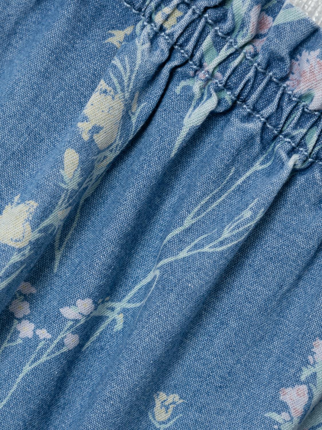 Name It tutina kids di jeans con stampa fiori
