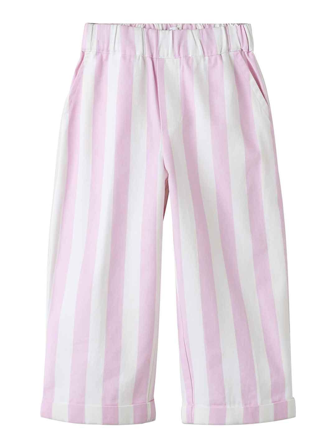 Name It pantaloni kids rosa a righe