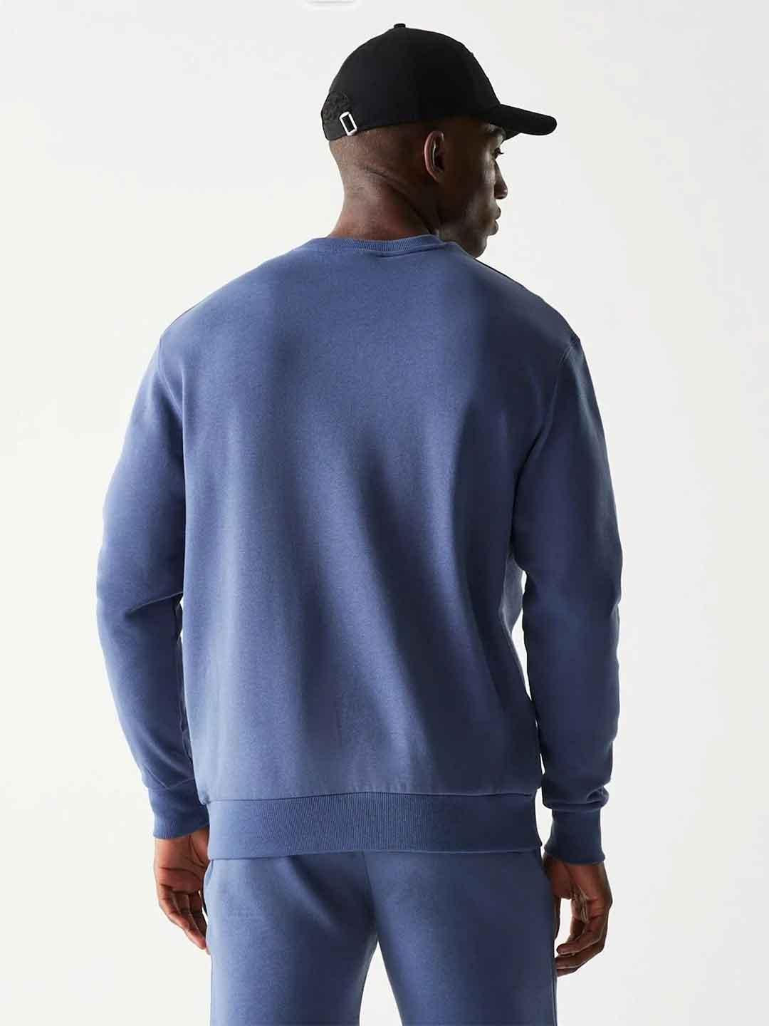 New Era felpa celeste con logo azzurro