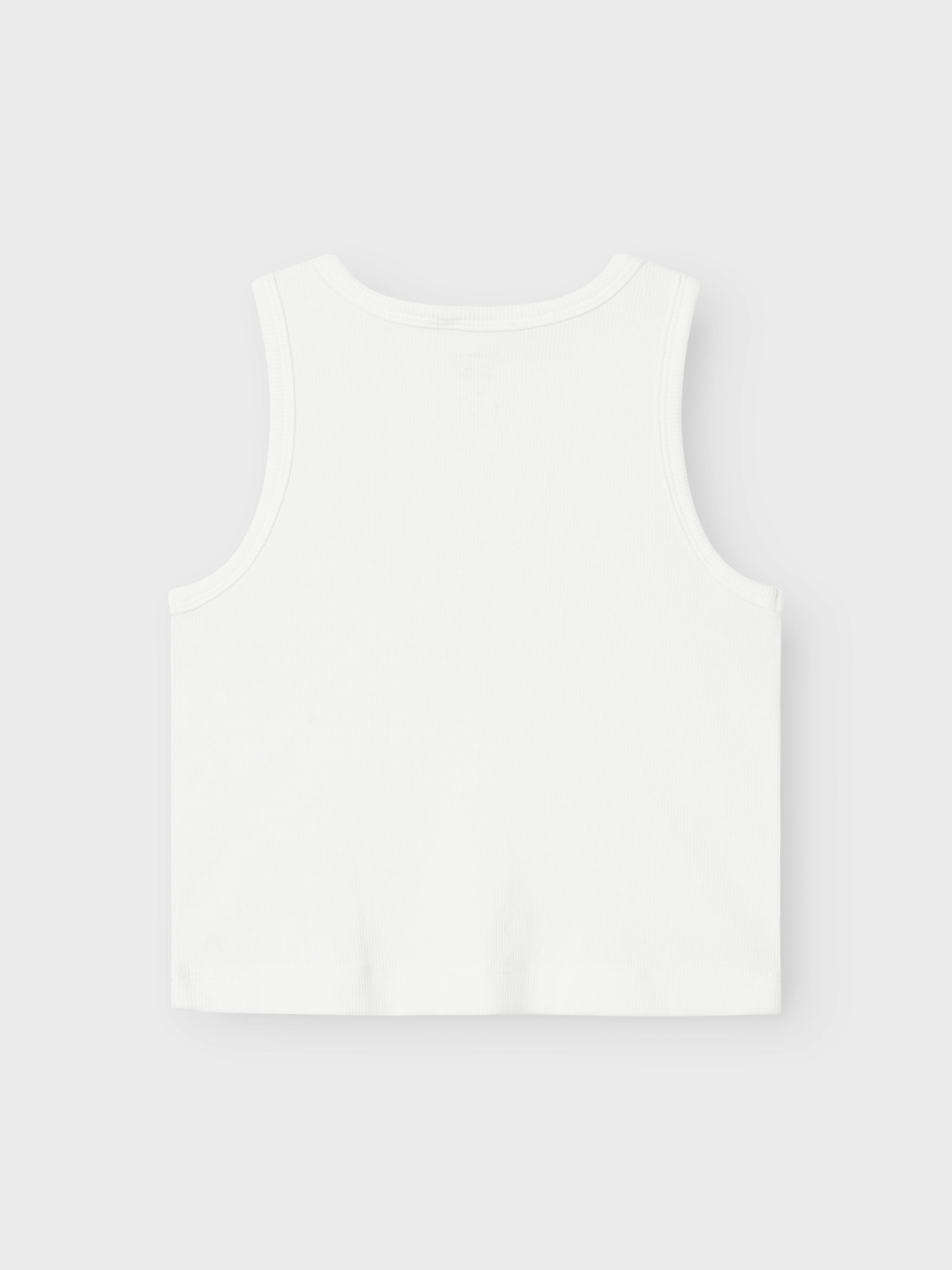 Name It canotta kids bianco a coste crop