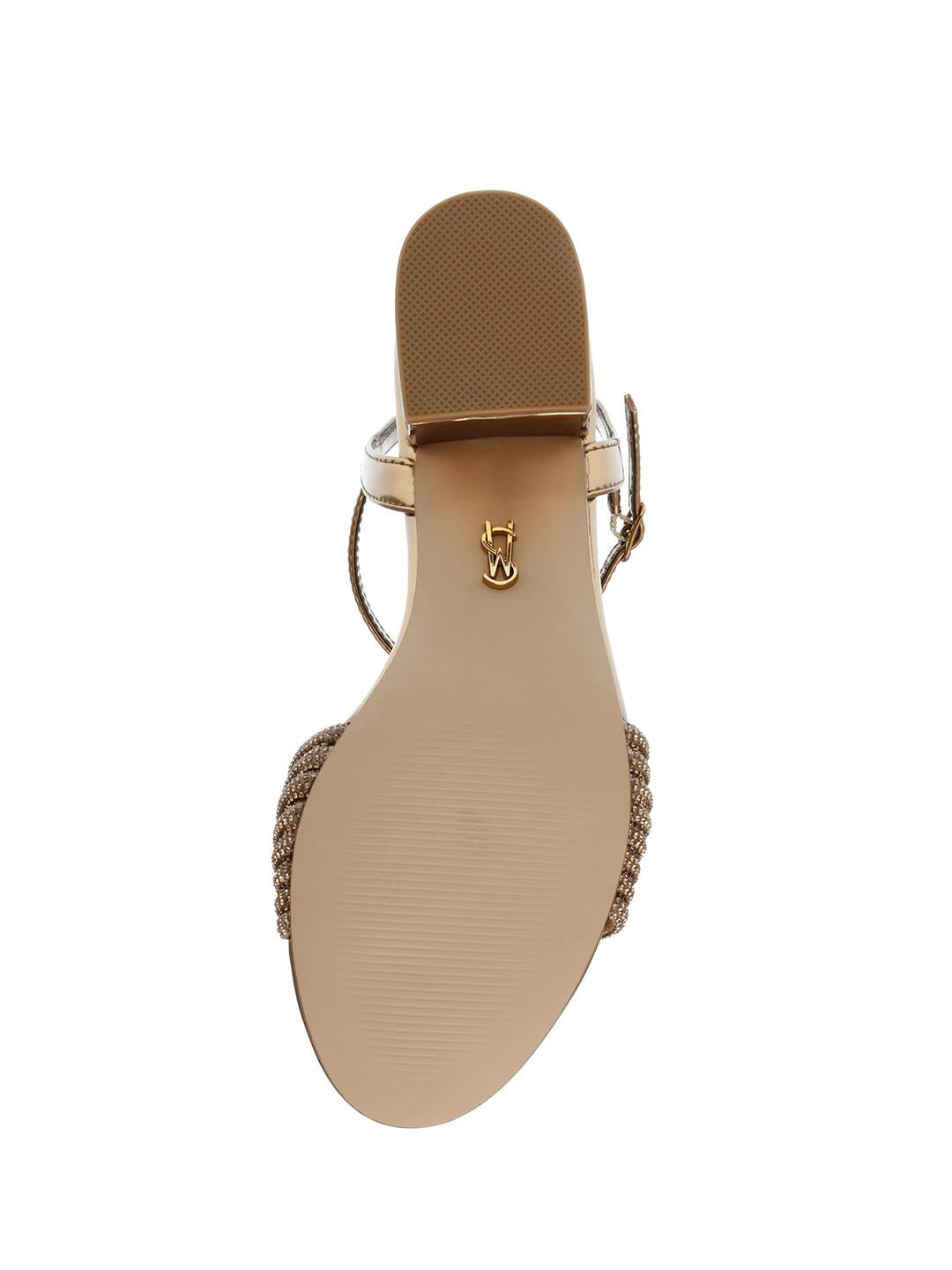 Steve Madden Ismeria bronzo con strass