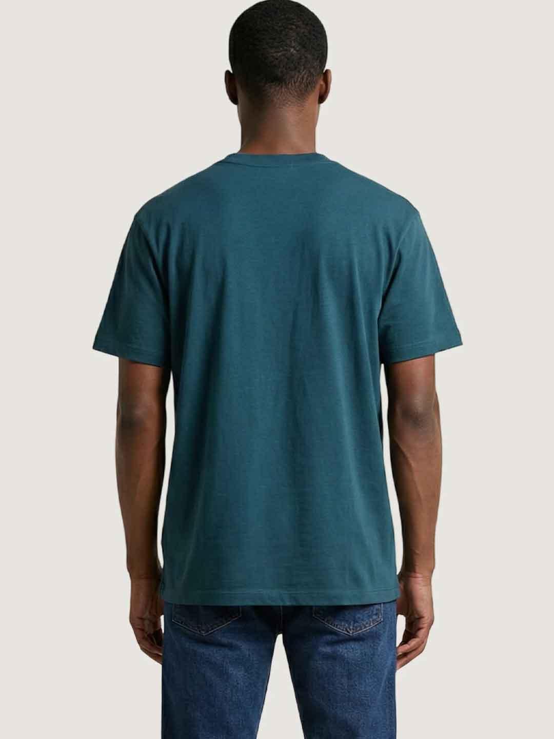 New Balance t-shirt verde con logo bianco