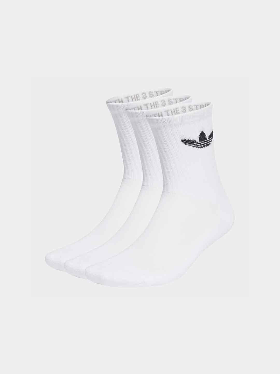 Adidas calzini bianco set da 3 paia