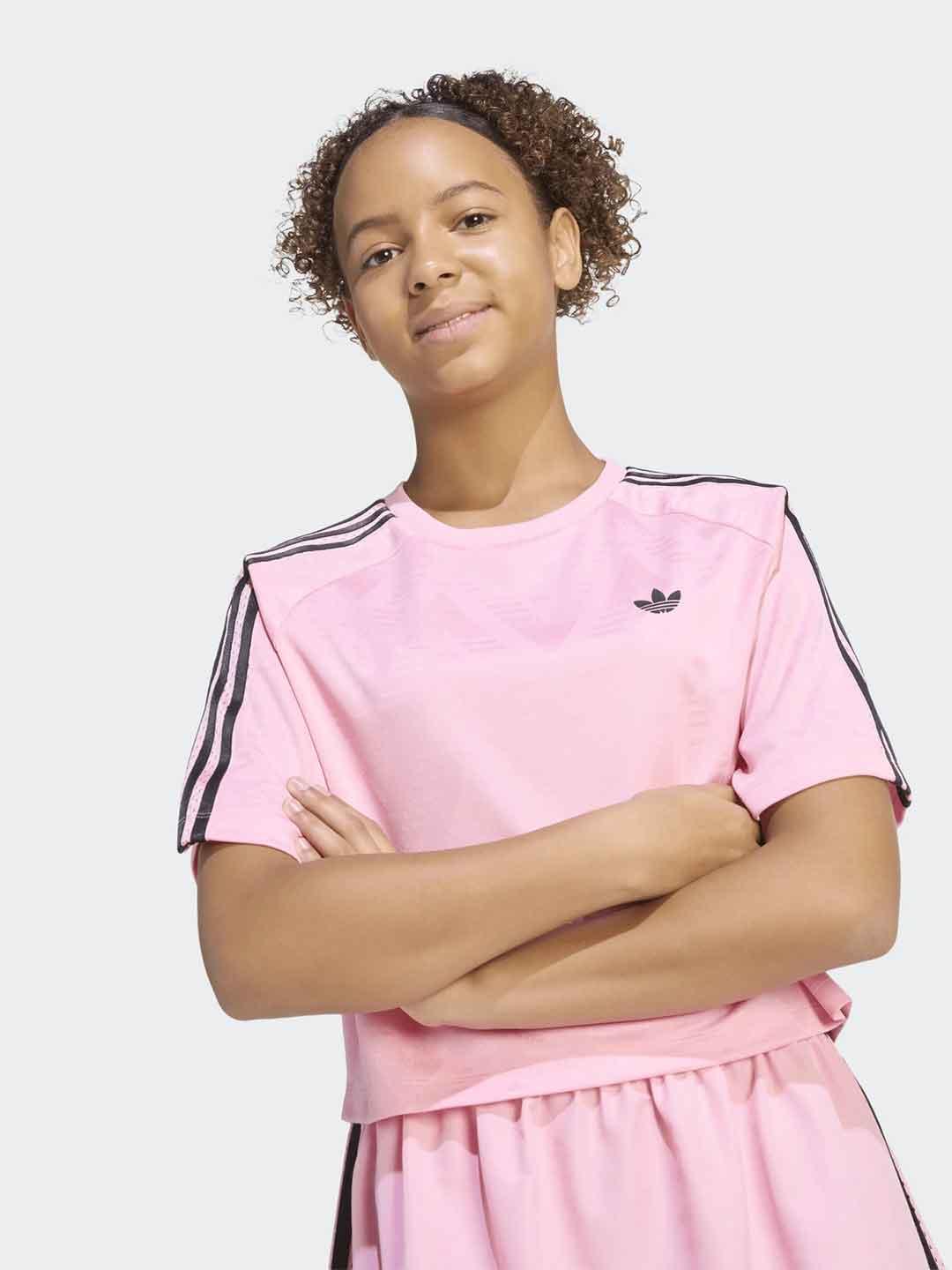 Adidas t-shirt kids rosa crop