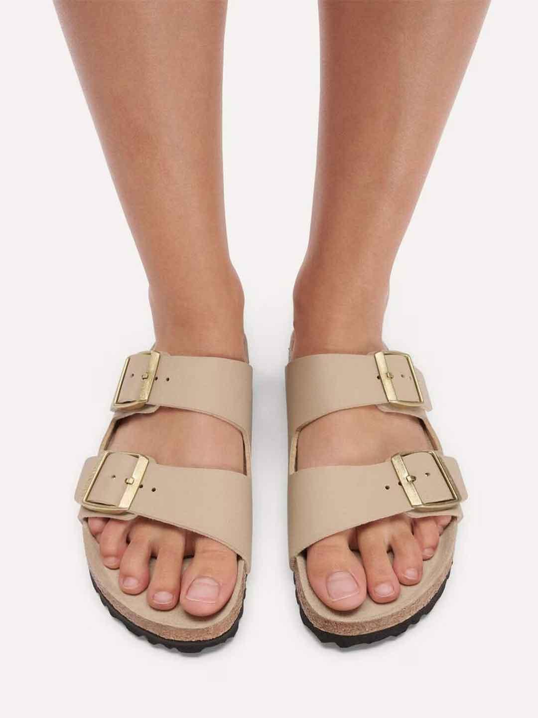 Birkenstock Arizona sandali beige fondo beige