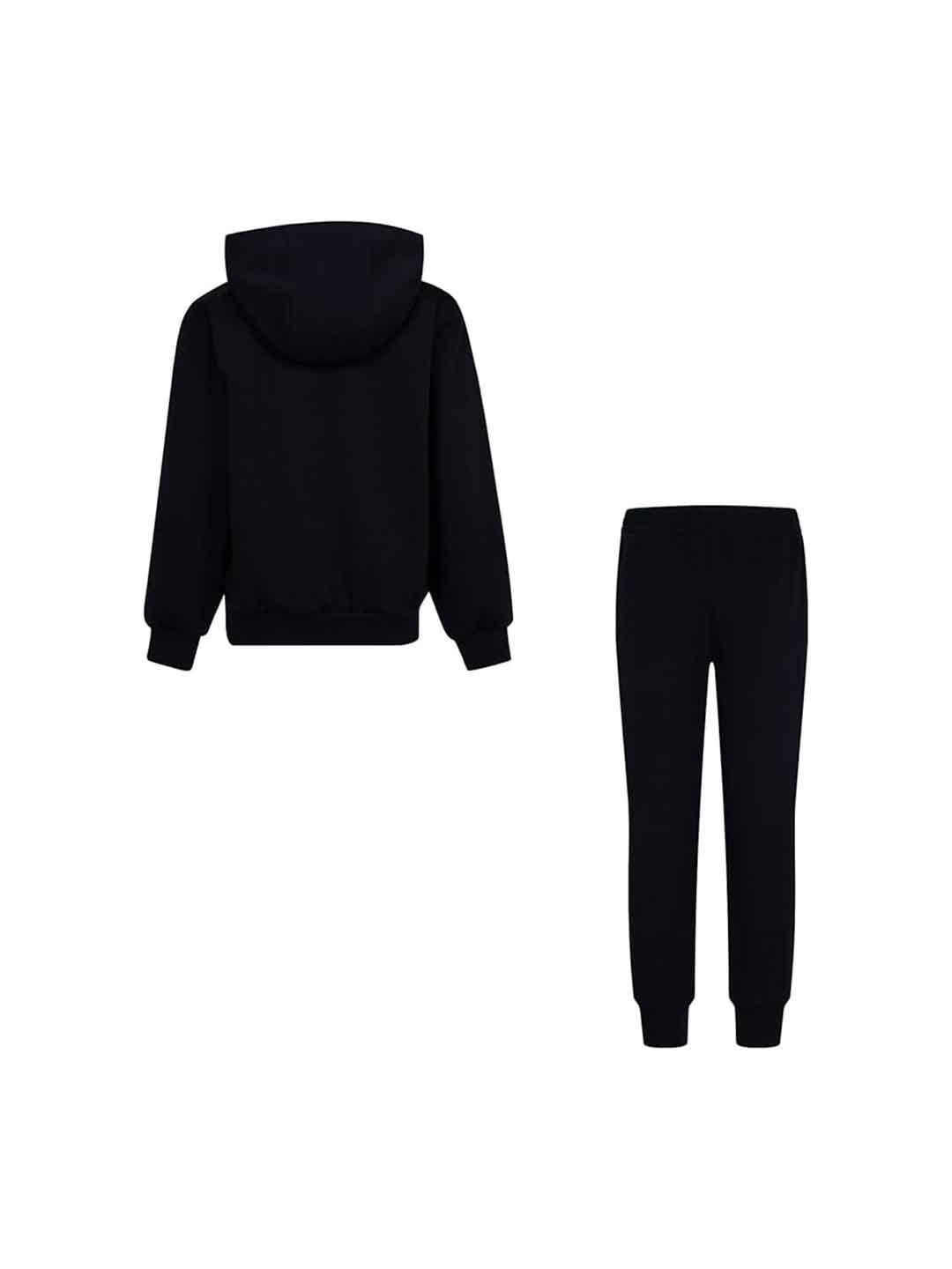 Nike coordinato kids nero con zip