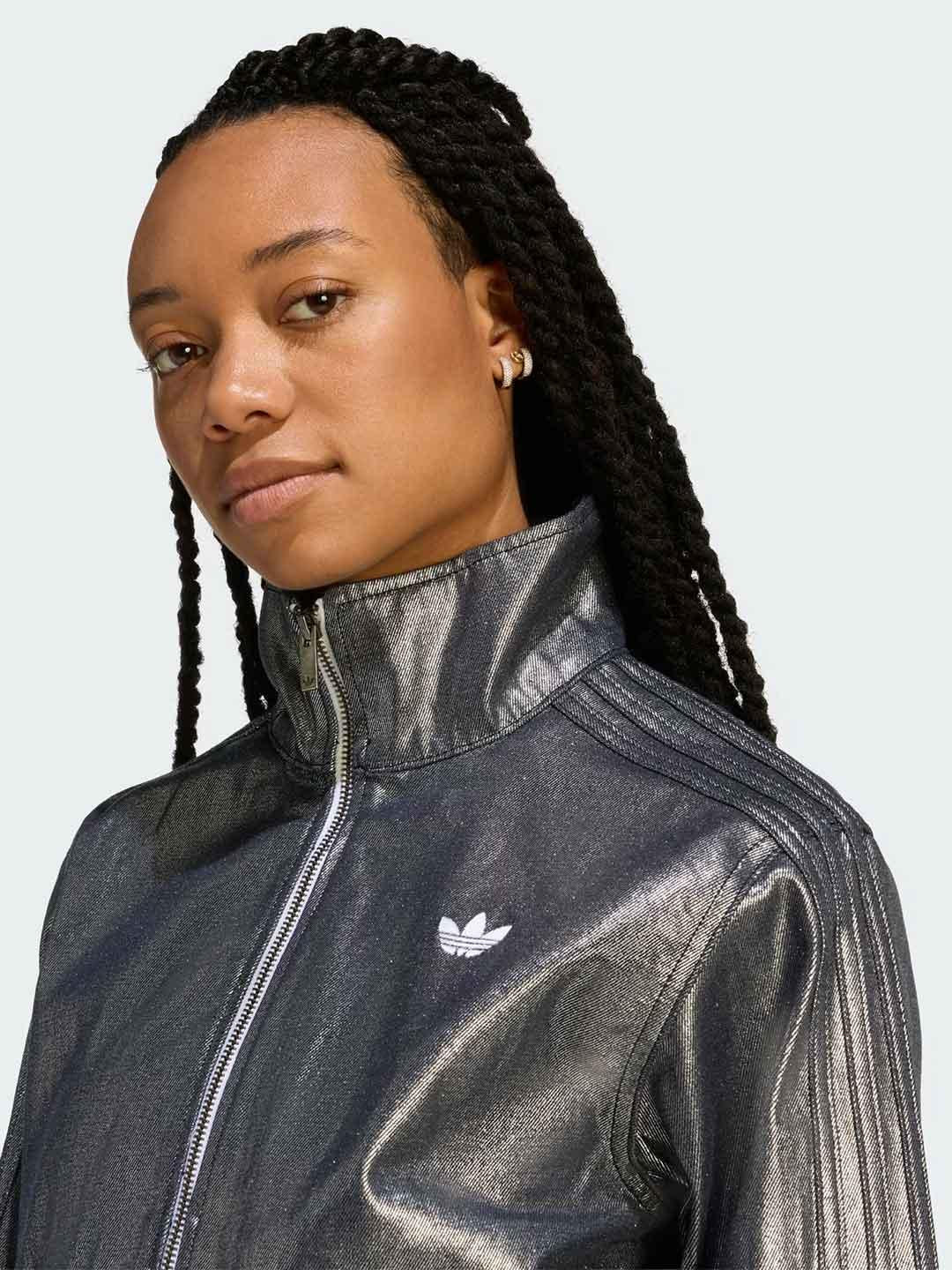 Adidas Firebird felpa argento