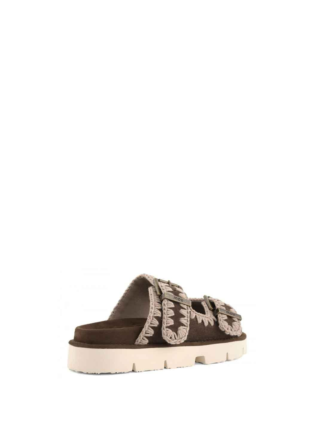 Mou Bio Sandal Two Buckles sandali marrone