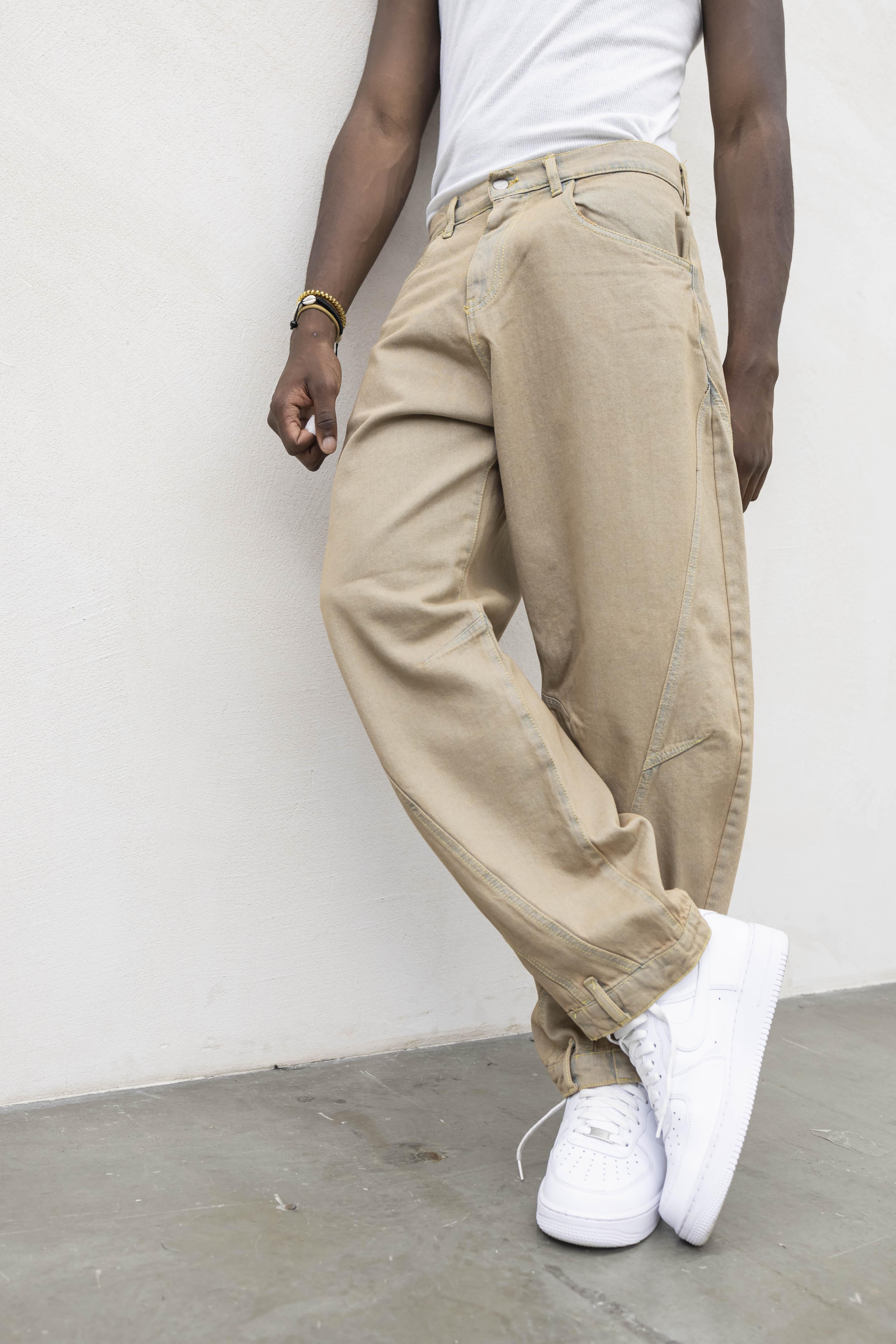 Present Day coordinato beige in denim