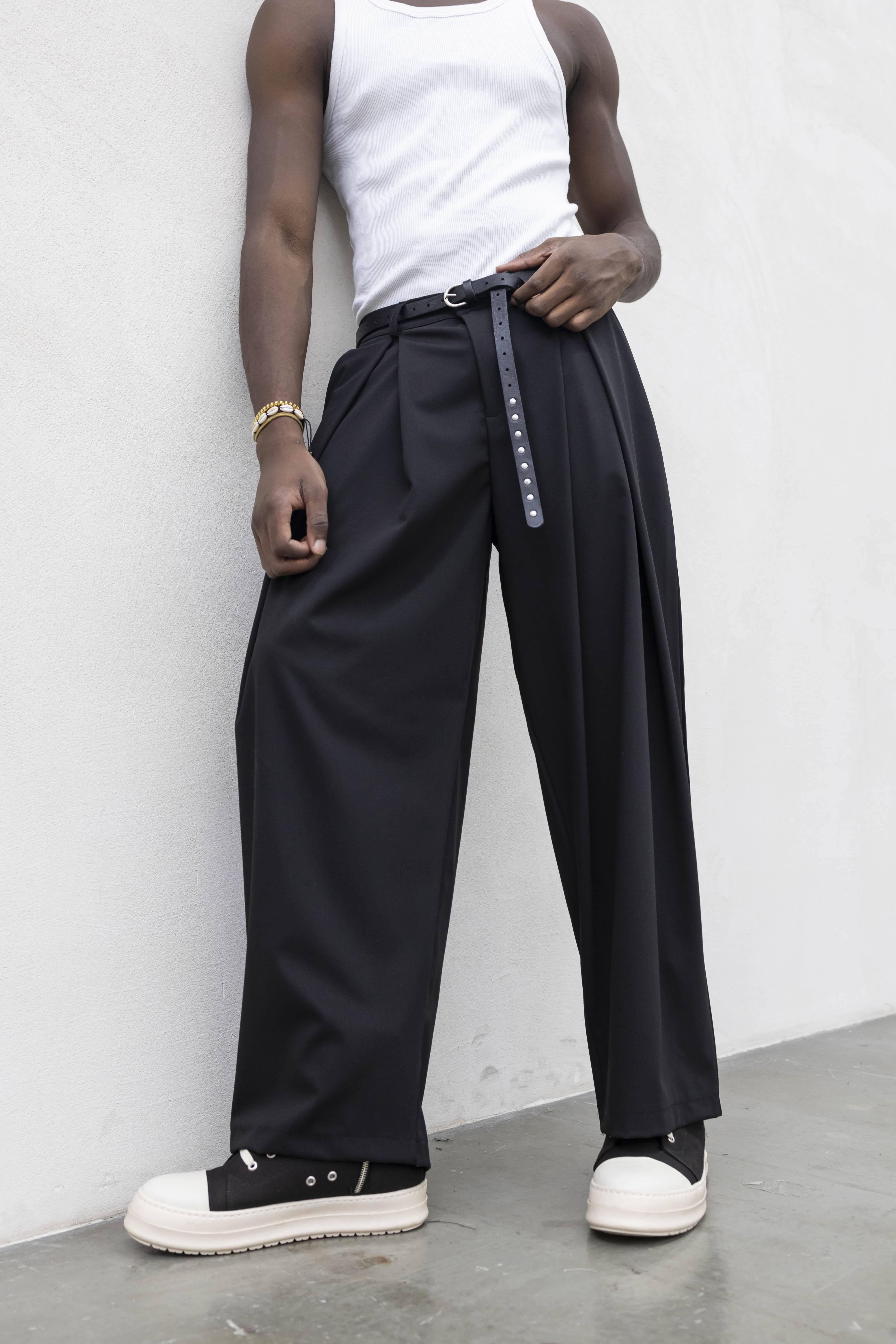 Tokyo pantaloni nero con super pences