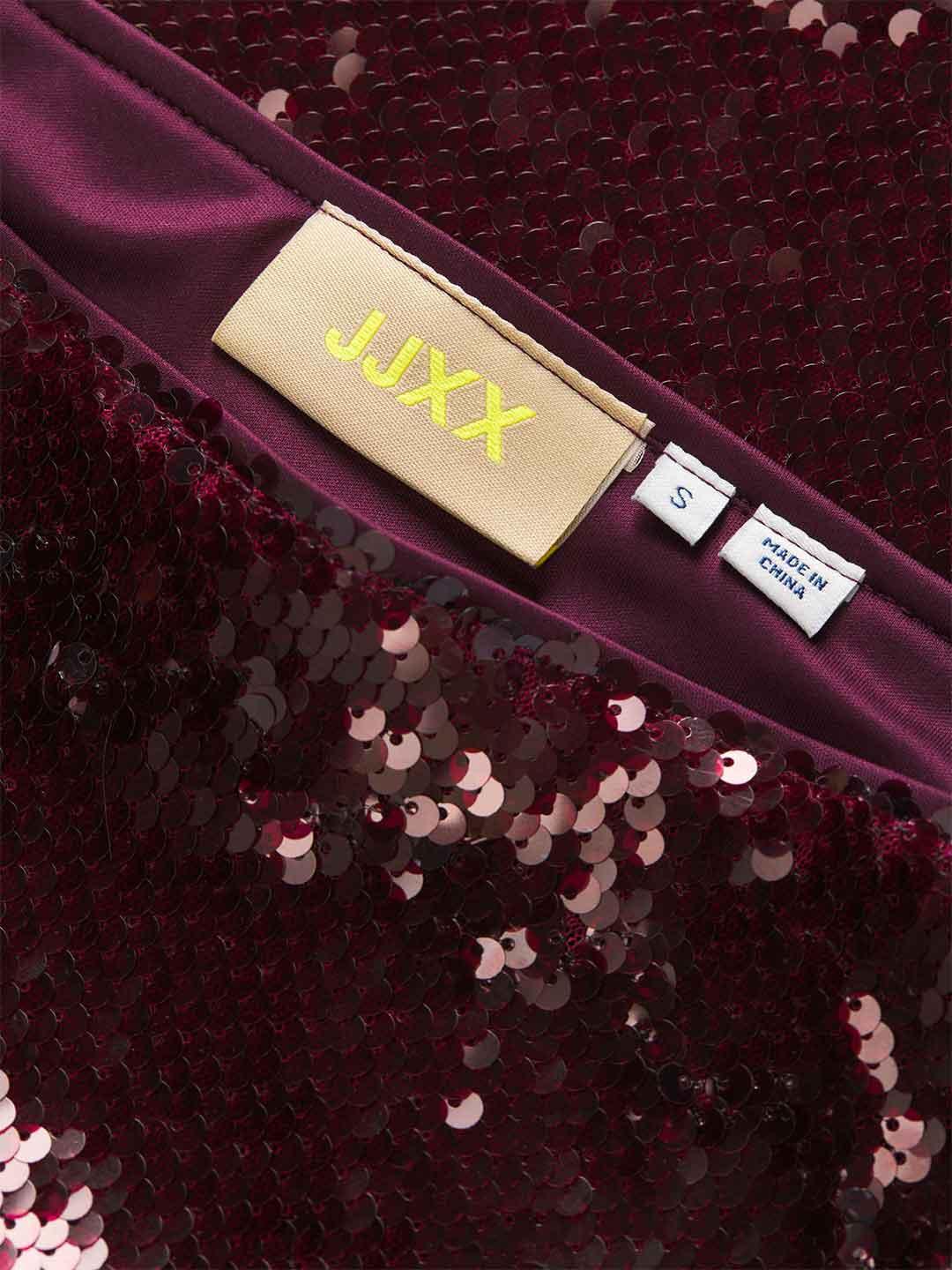 JJXX Xsia gonna bordeaux con pailettes