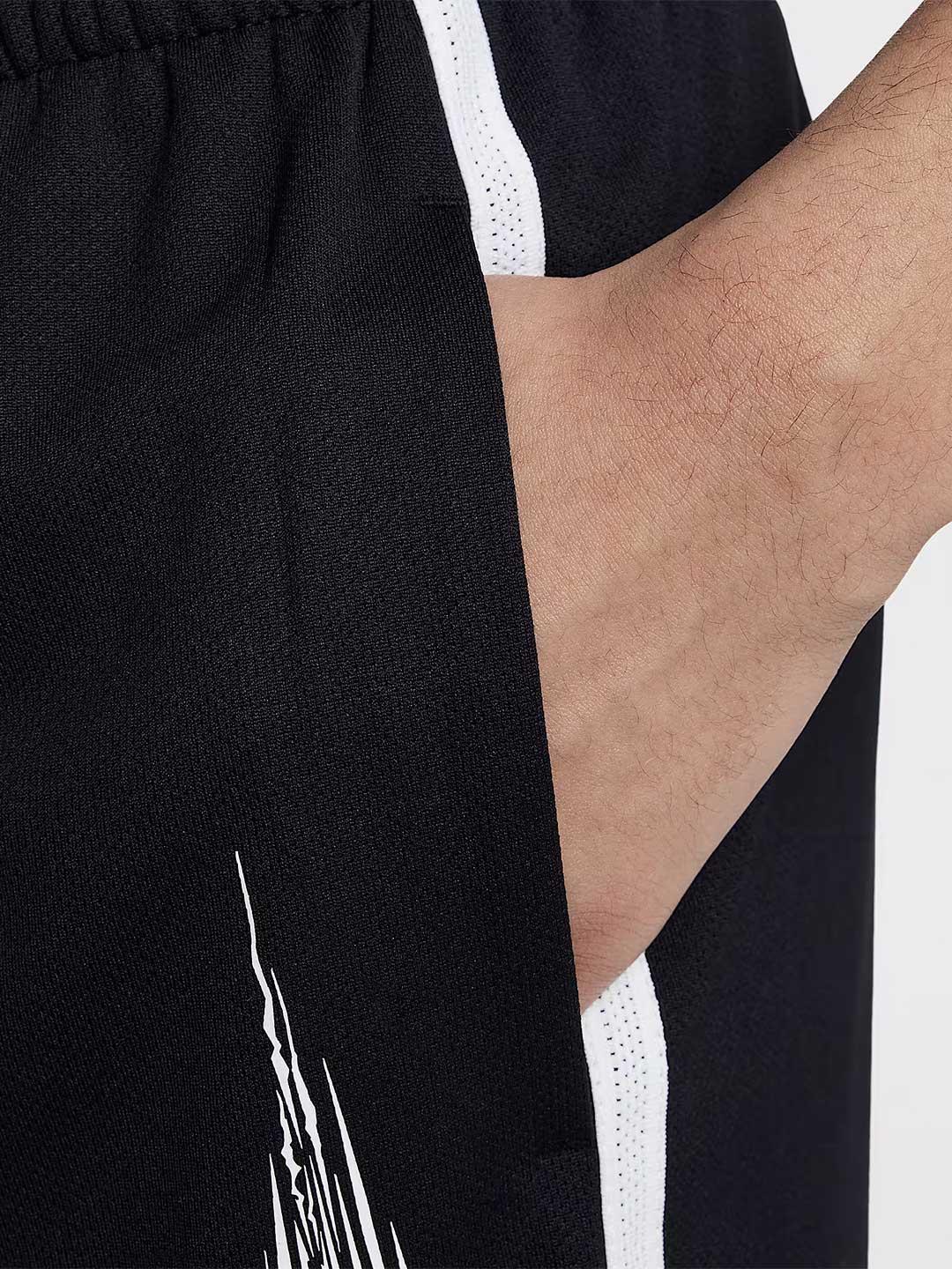 Nike bermuda kids nero con logo bianco