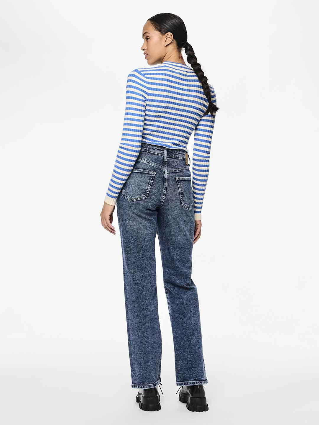 Pieces Kelly jeans blu