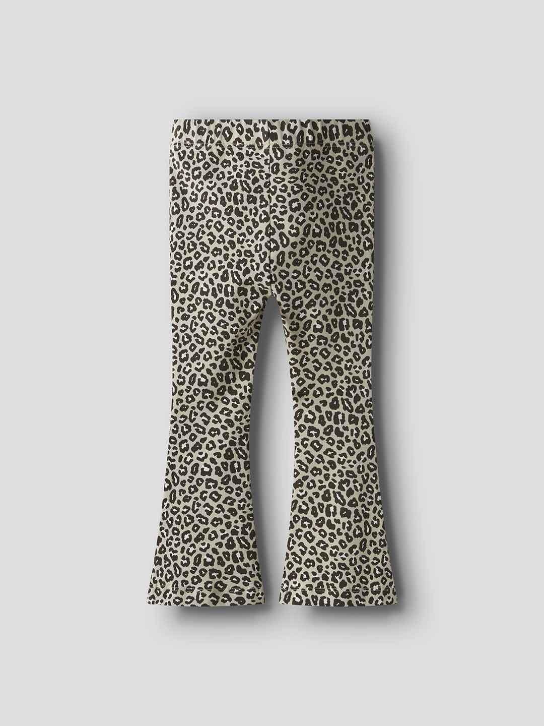 Name It leggings kids marrone maculato a zampa