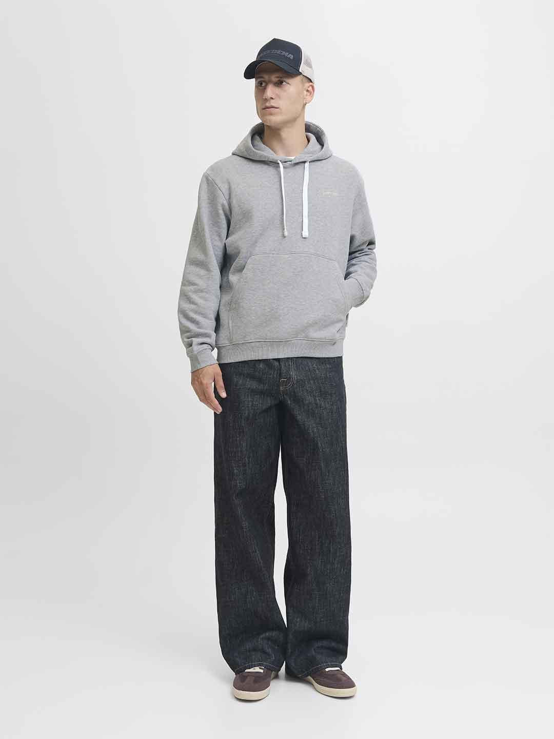 Jack & Jones felpe grigio con cappuccio
