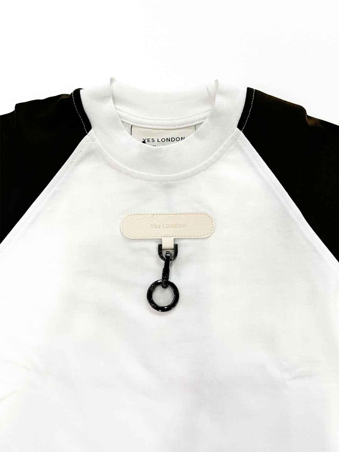 Yes London t-shirt kids bianco con portachiavi