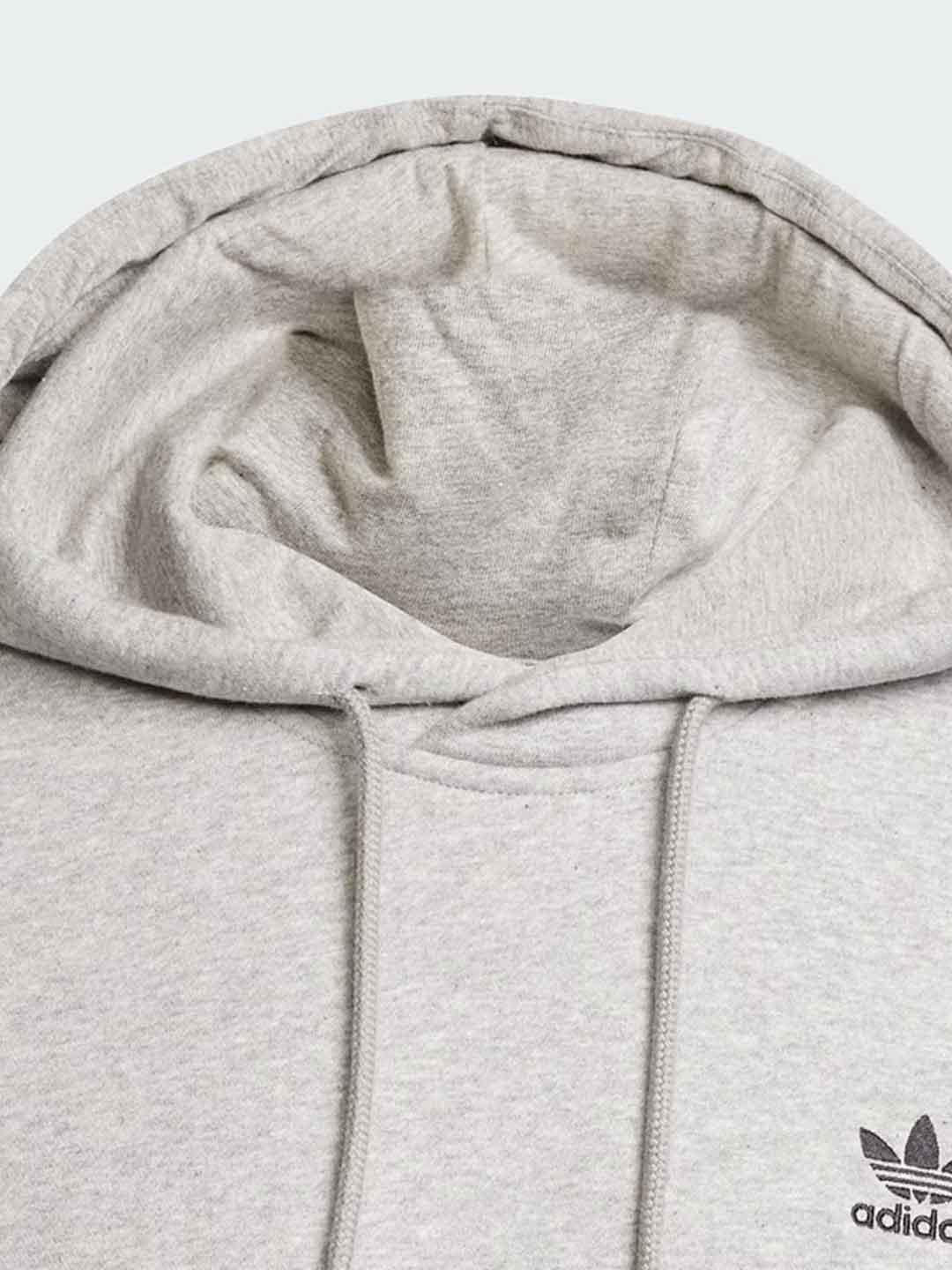 Adidas felpa grigio con cappuccio