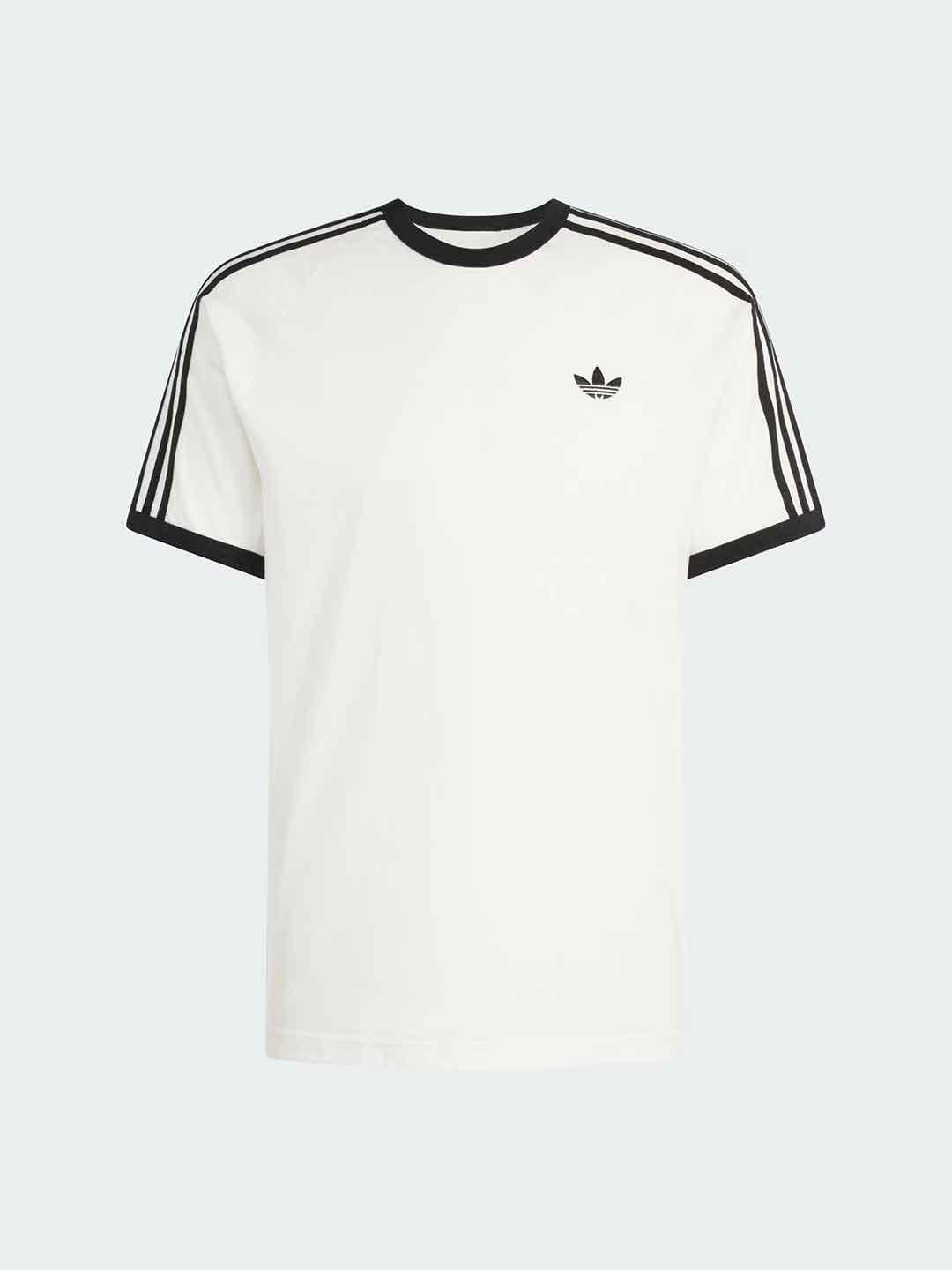 Adidas t-shirt bianco con logo nero