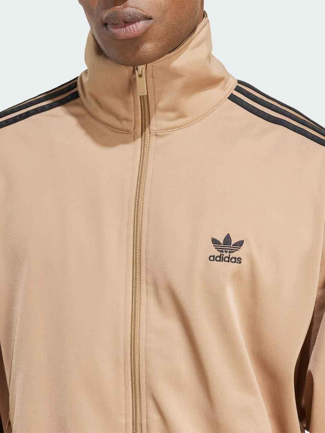 Adidas Adicolor felpa beige con bande nere