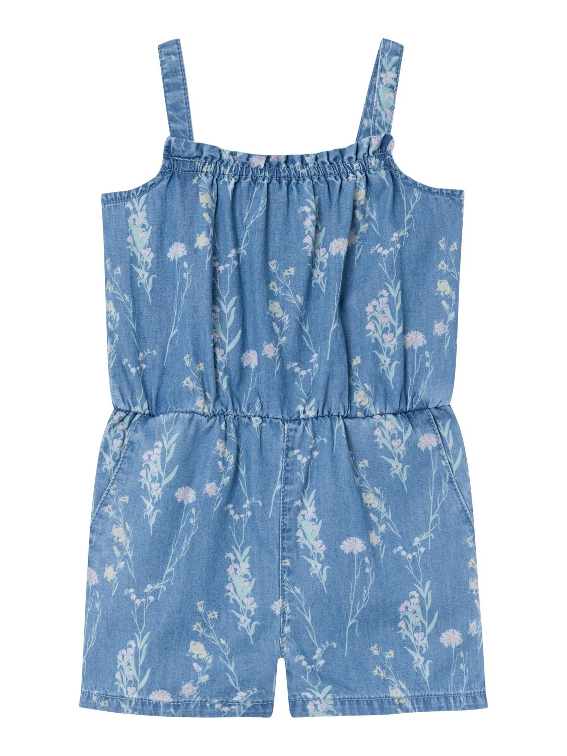 Name It tutina kids di jeans con stampa fiori