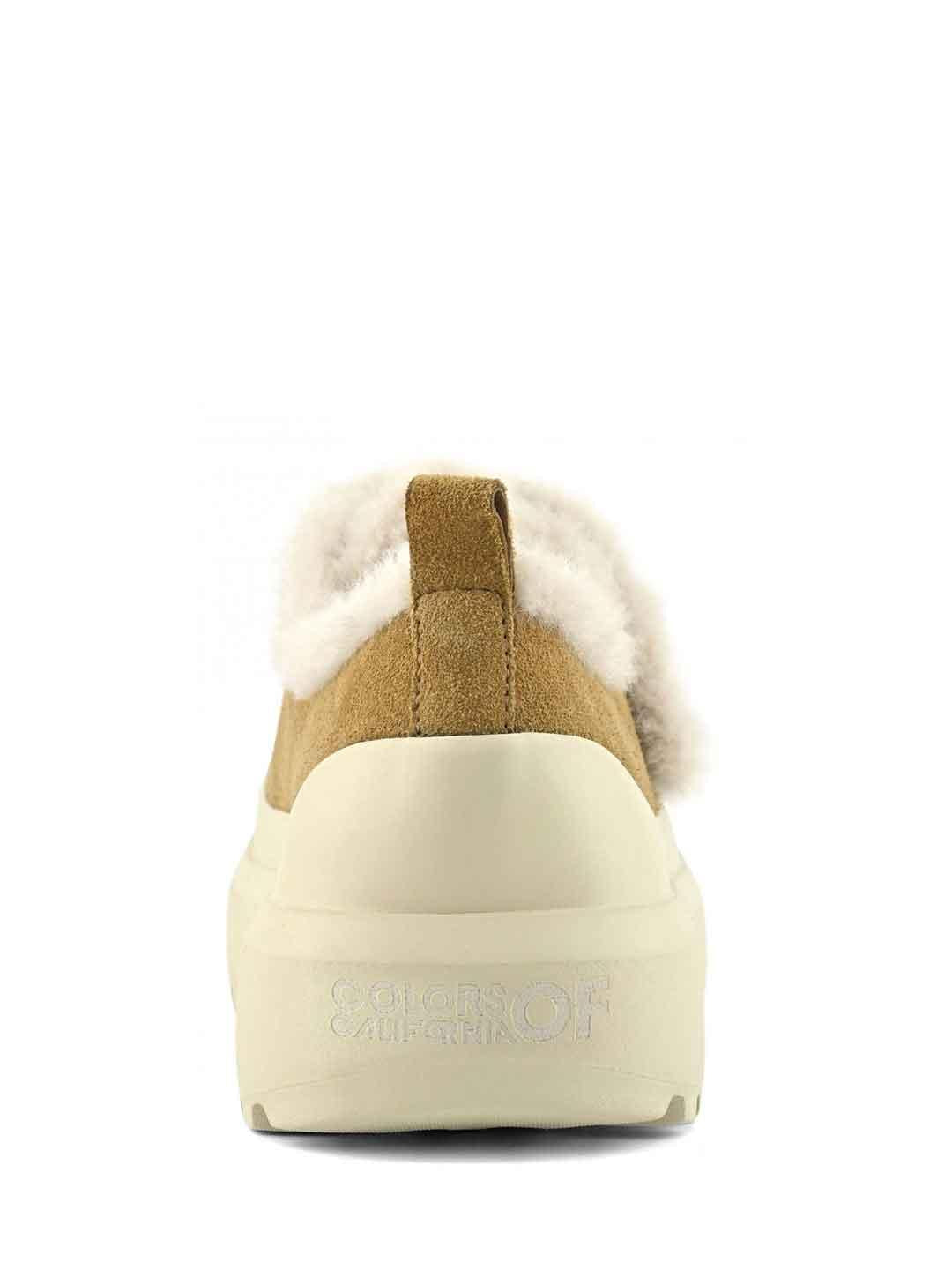 Colors Of California sneakers marrone con gomma alta