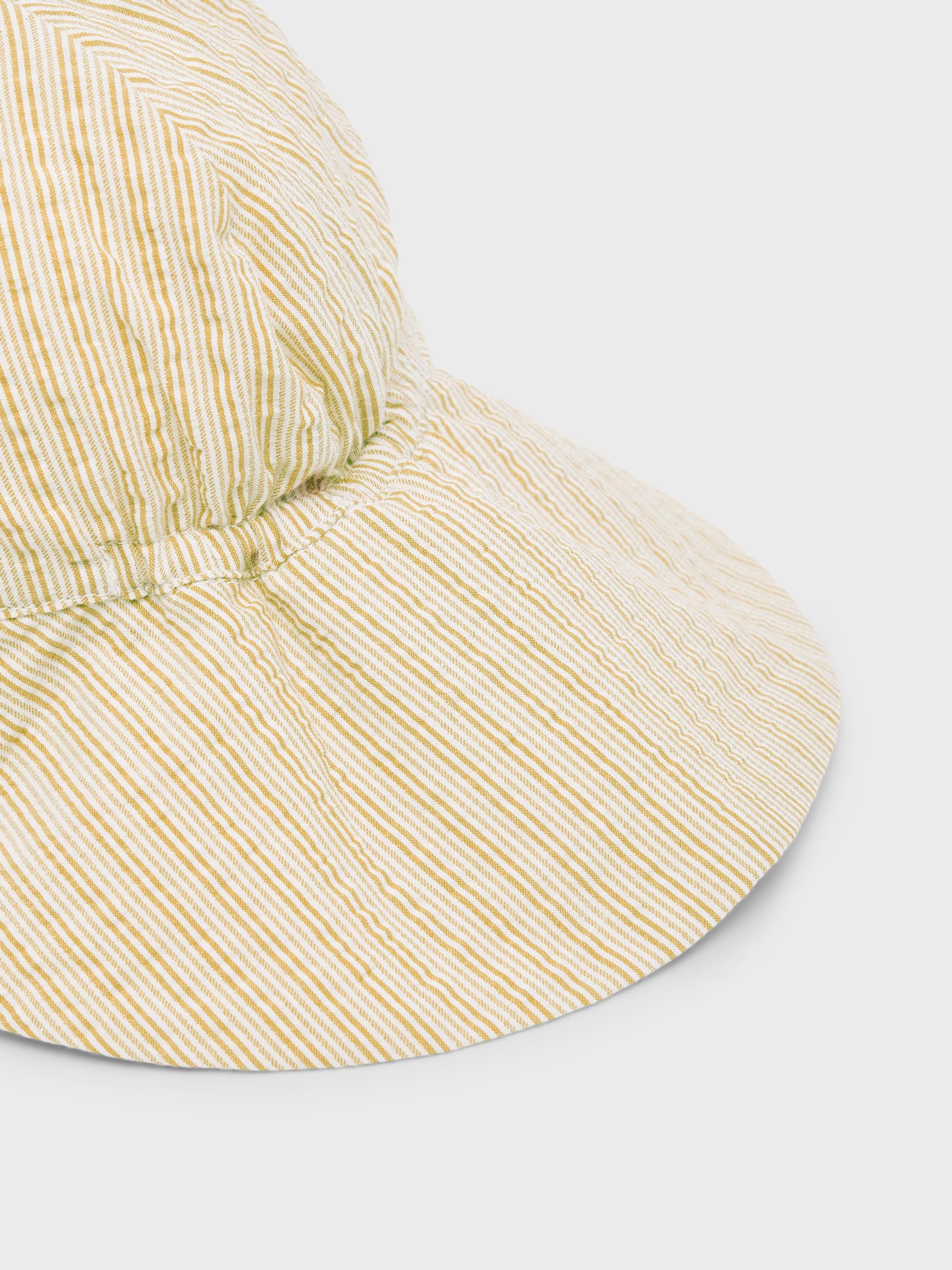 Name It Cappello da sole giallo a righe neonati