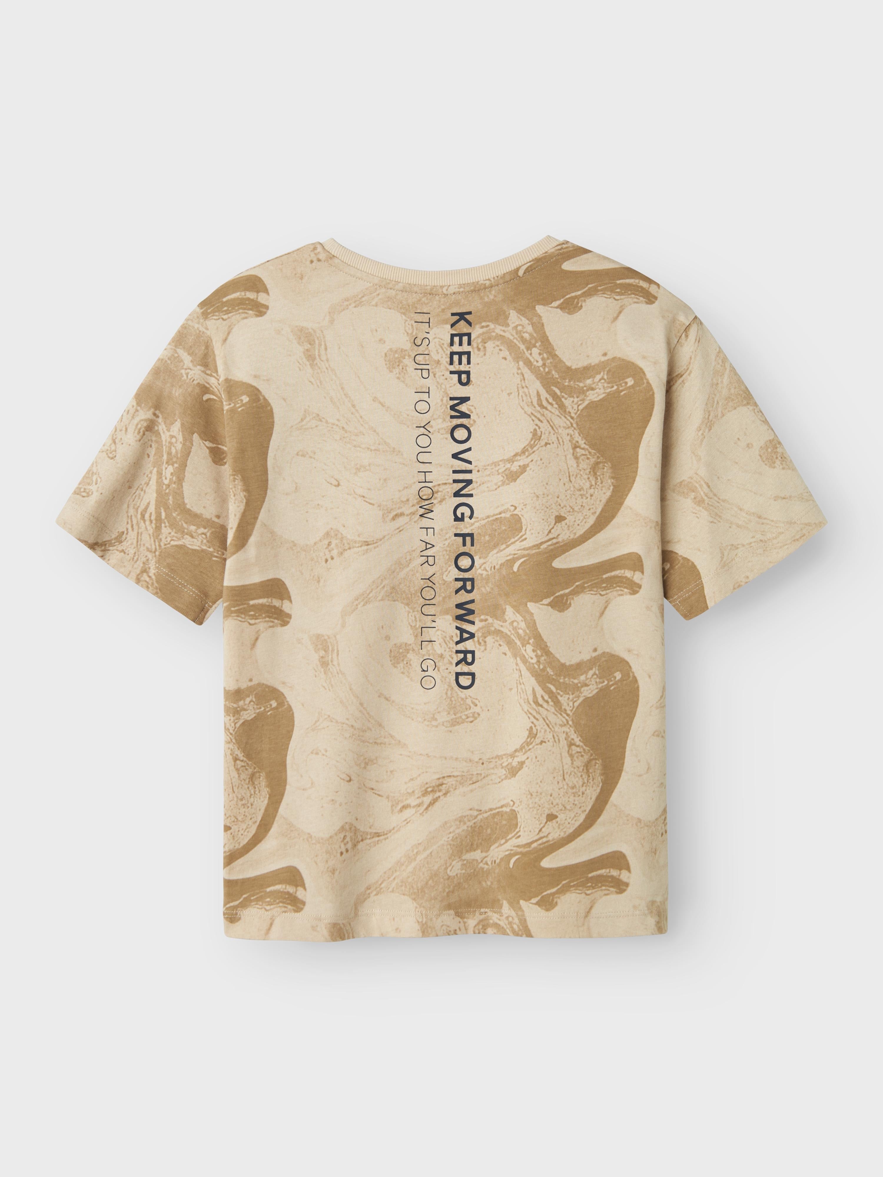 Name It t-shirt kids beige urban