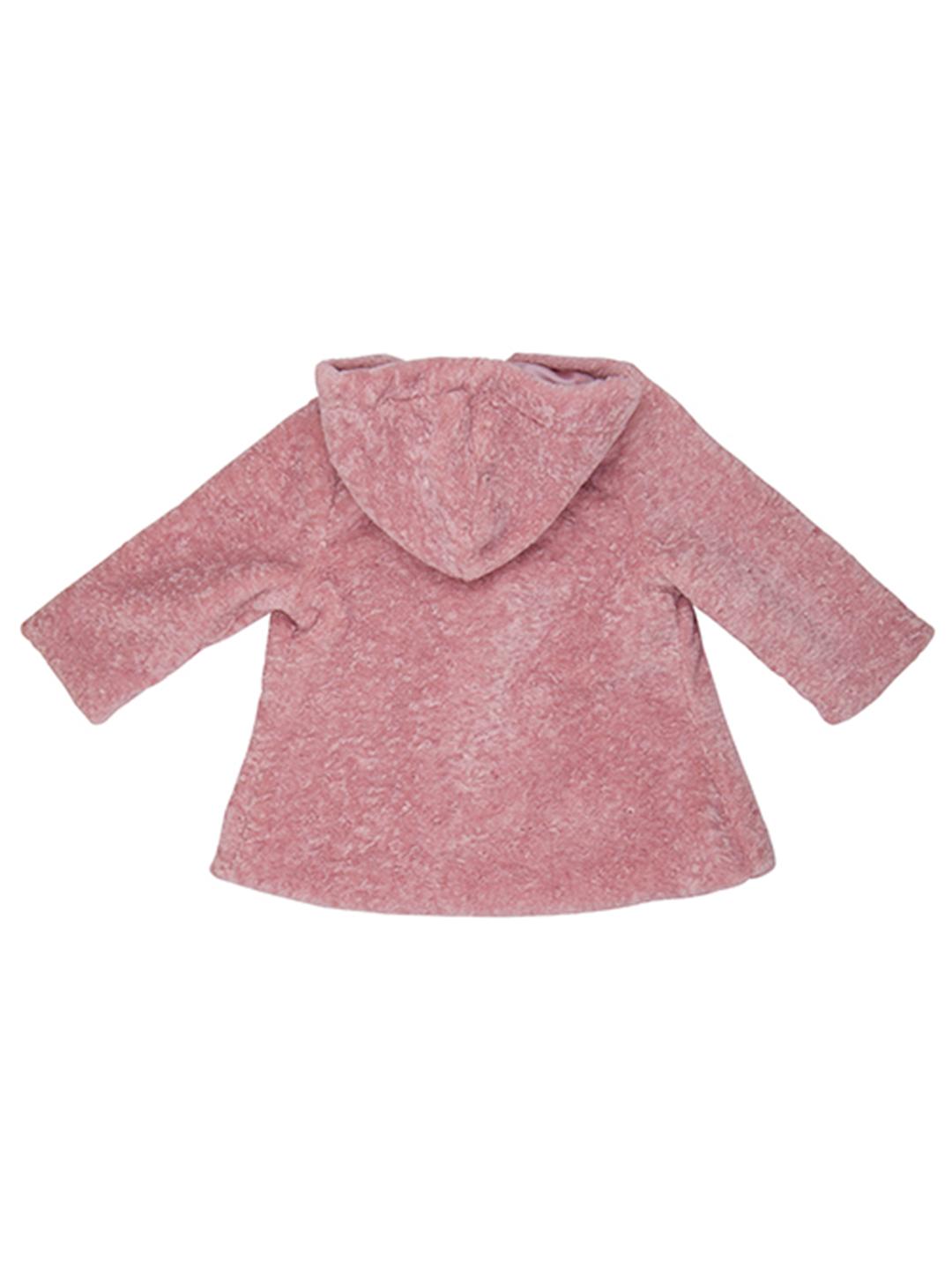 Pinko cappotto neonato rosa in pelliccia