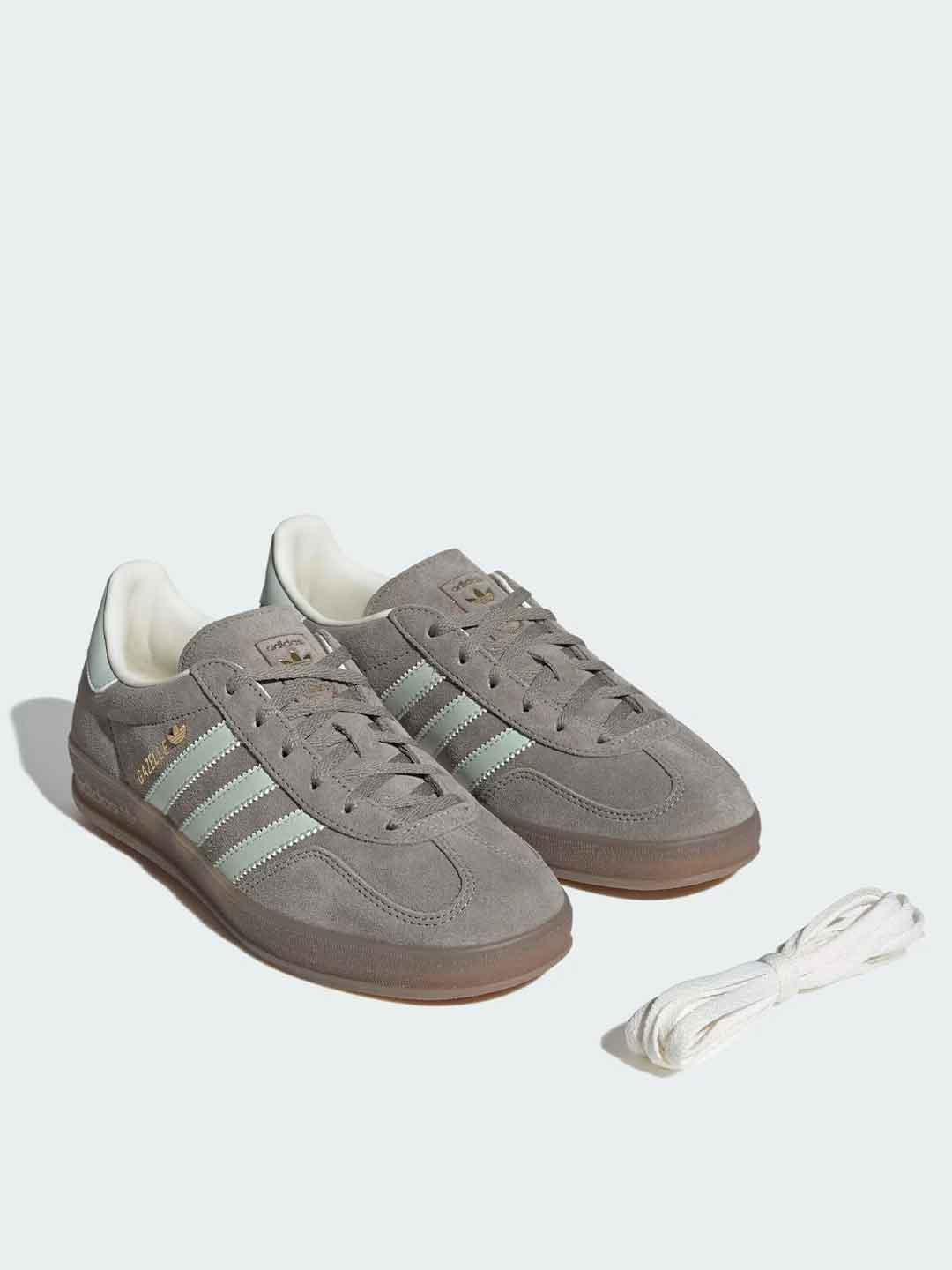 Adidas Gazelle Indoor sneakers fango e verde acqua