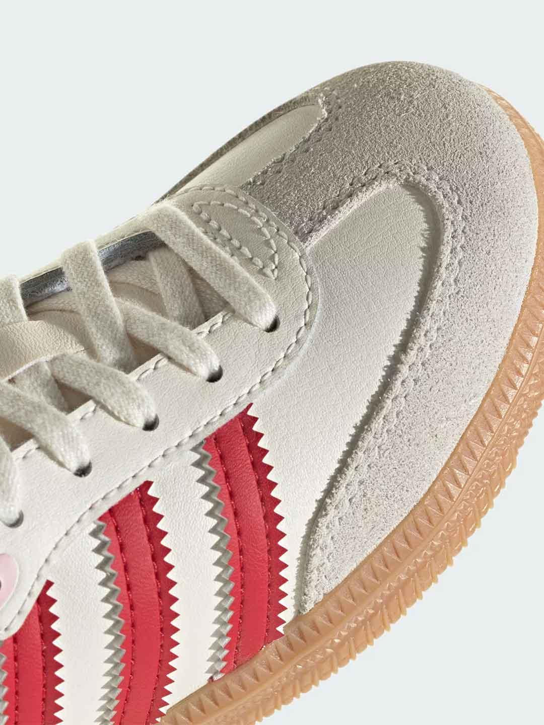 Adidas Samba OG C snekaers kids panna e rosso