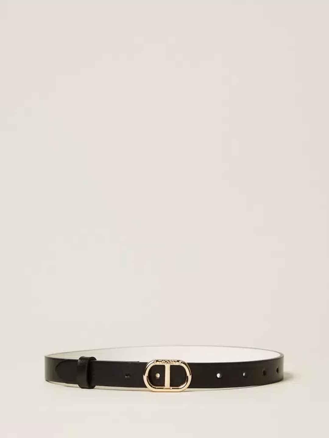 Twinset cintura kids nero reversibile