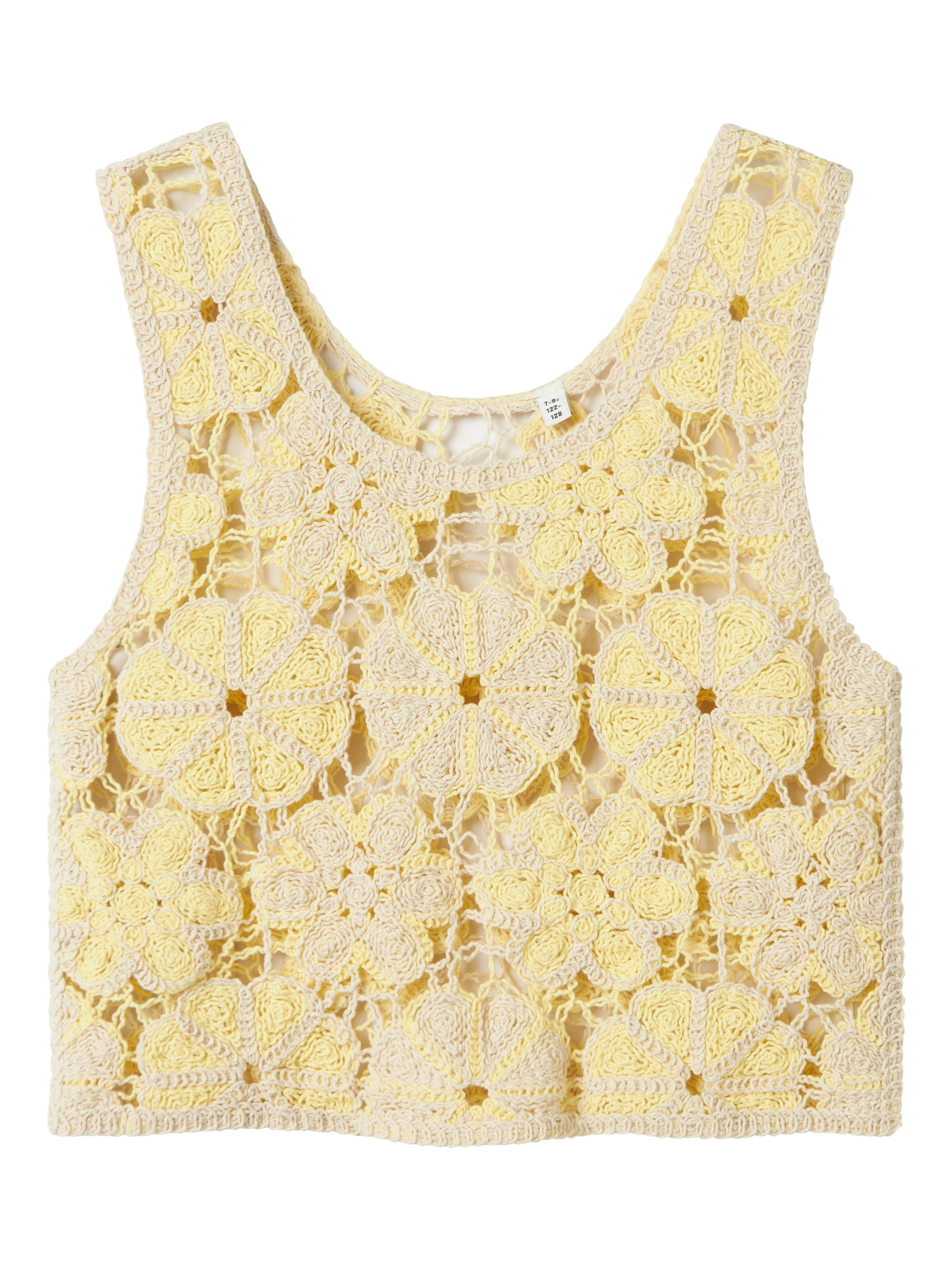 Name It canotta kids giallo con ricami