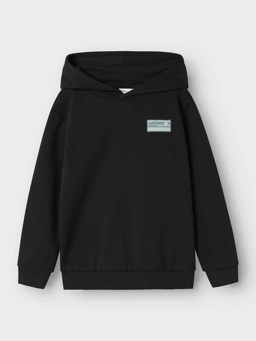 Name It felpa kids nero con cappuccio