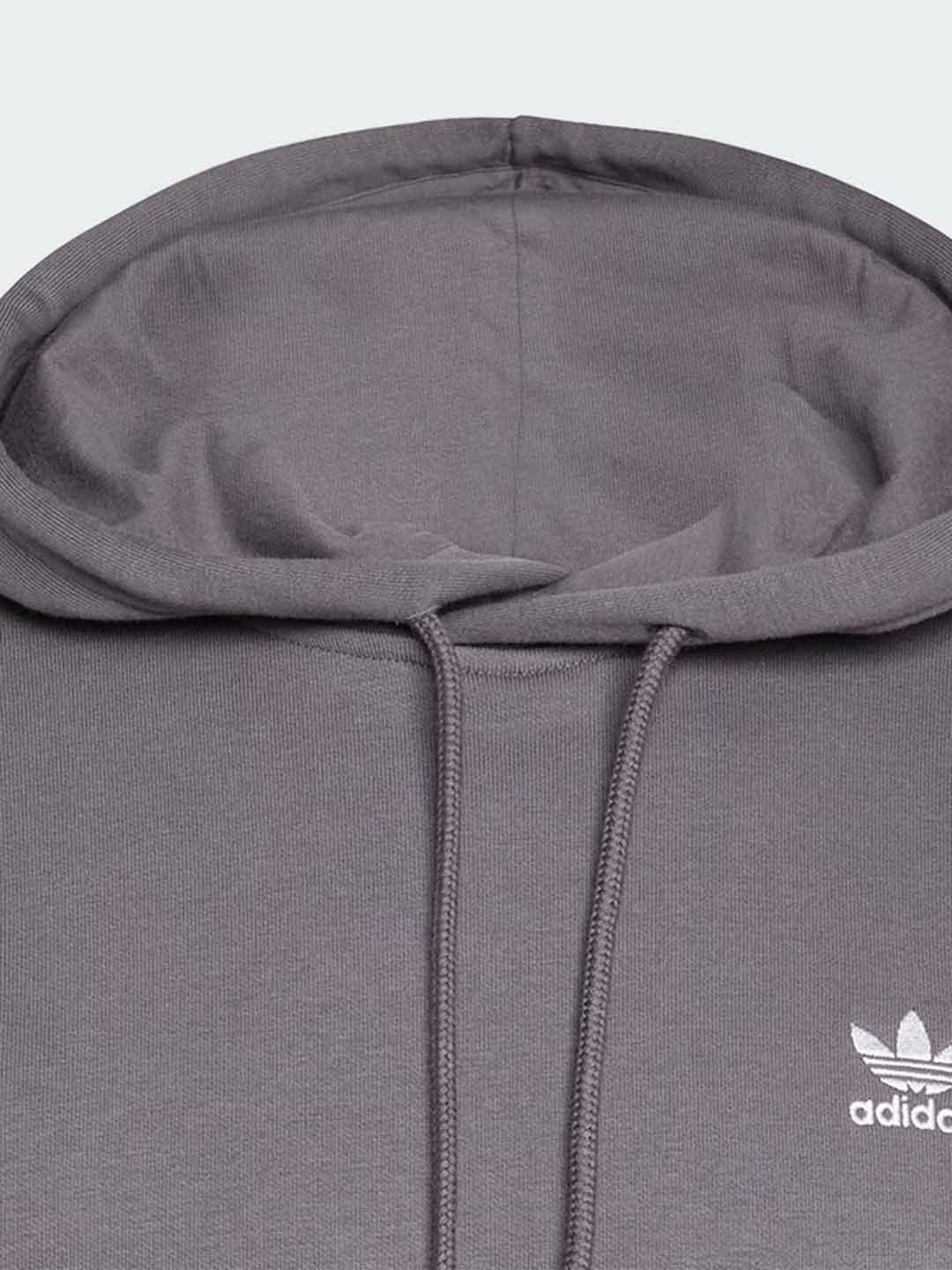 Adidas felpa grigio con cappuccio