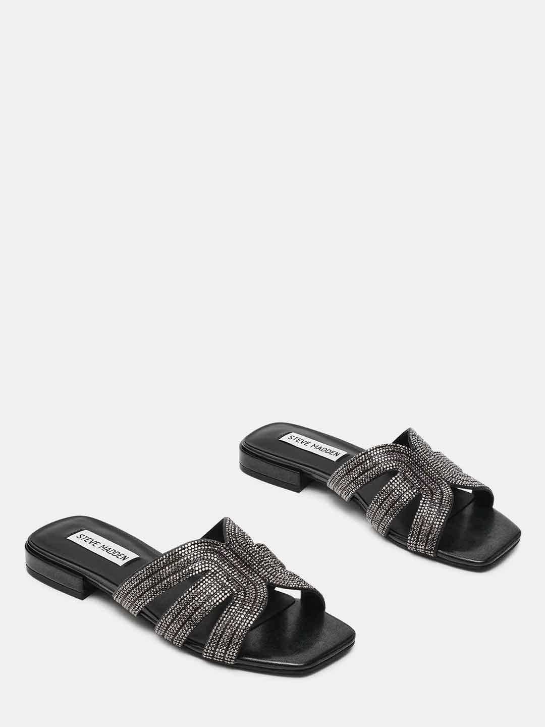 Steve Madden Sequel sandali nero con strass
