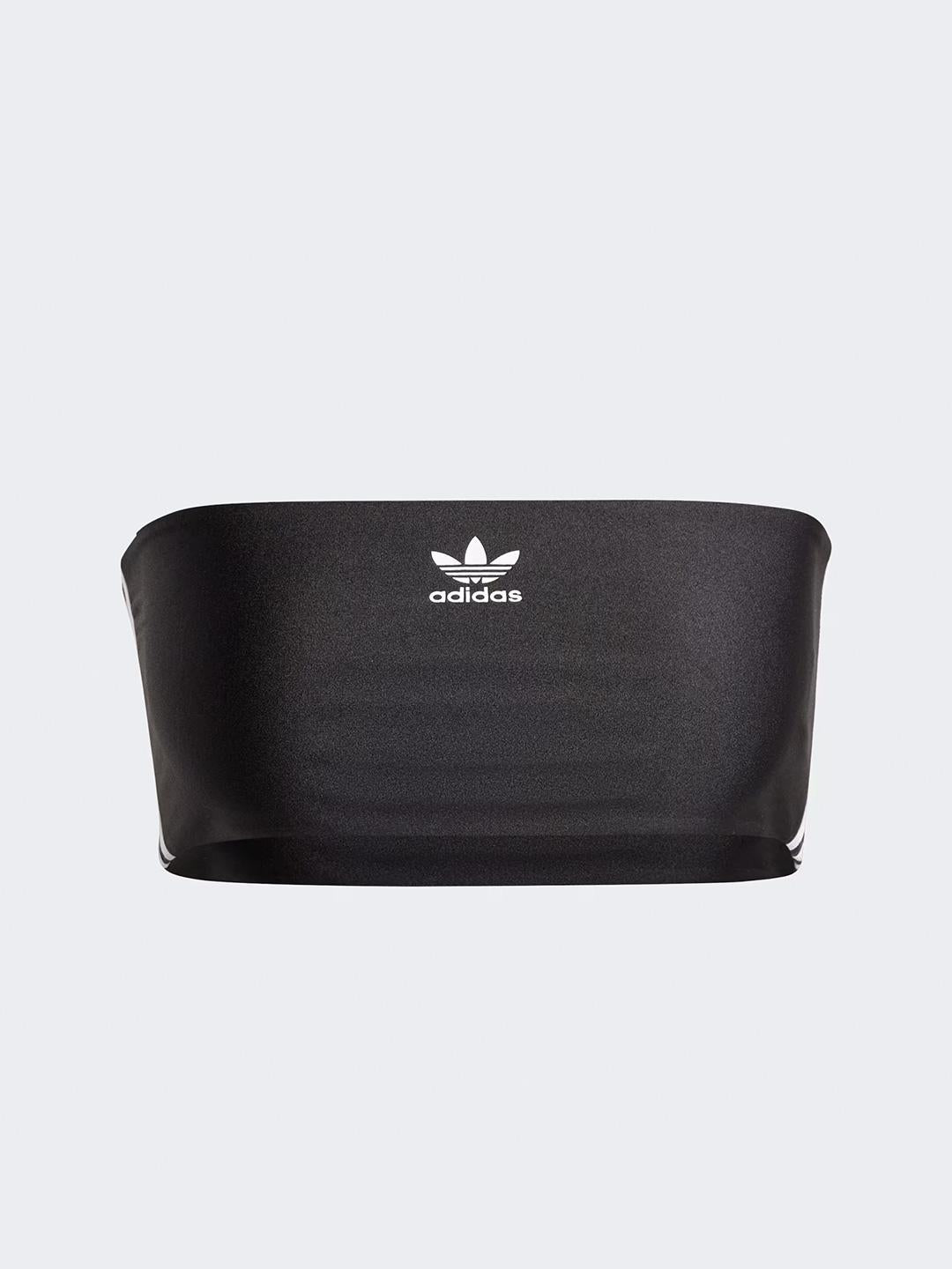 Adidas 3-Stripes Tube top nero a fascia