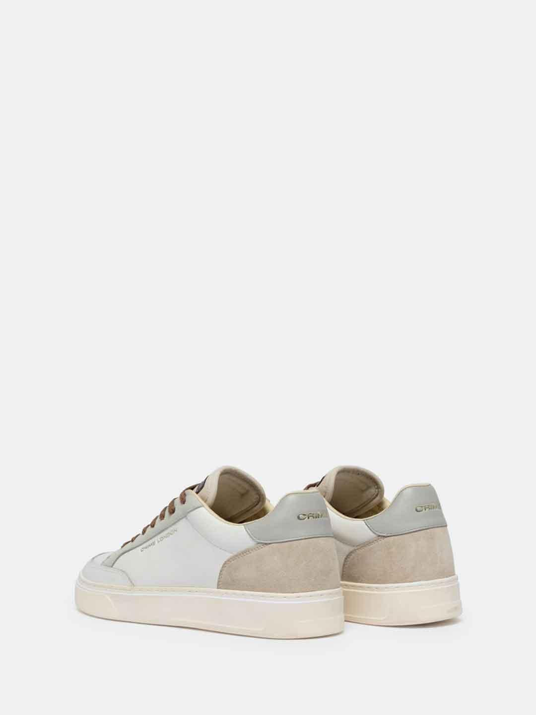 Crime Eclipse sneakers bianco con tab grigio