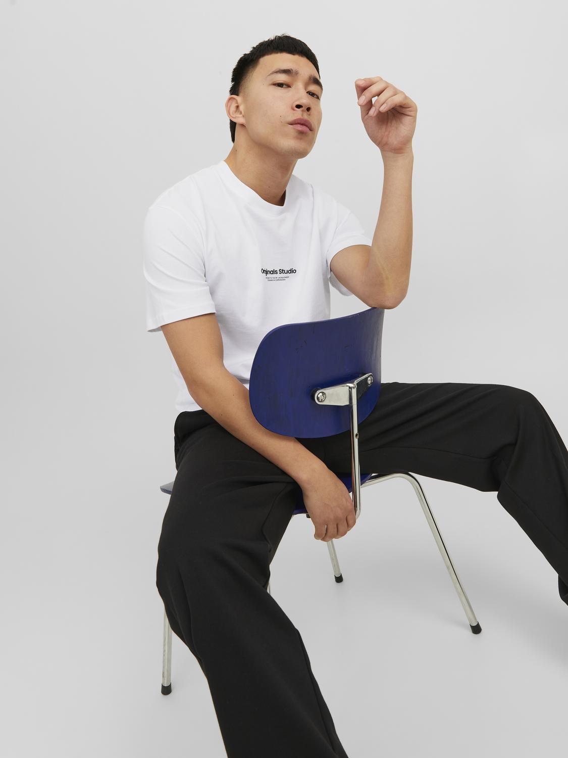 Jack & Jones t-shirt bianco Originals Studio