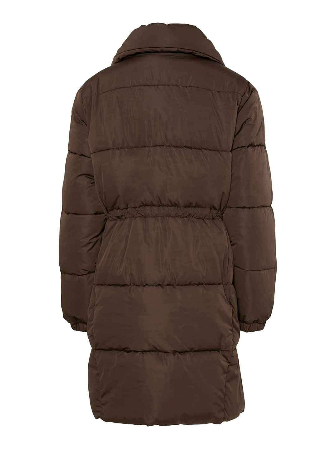 Pieces Jumbo giubbino marrone lungo