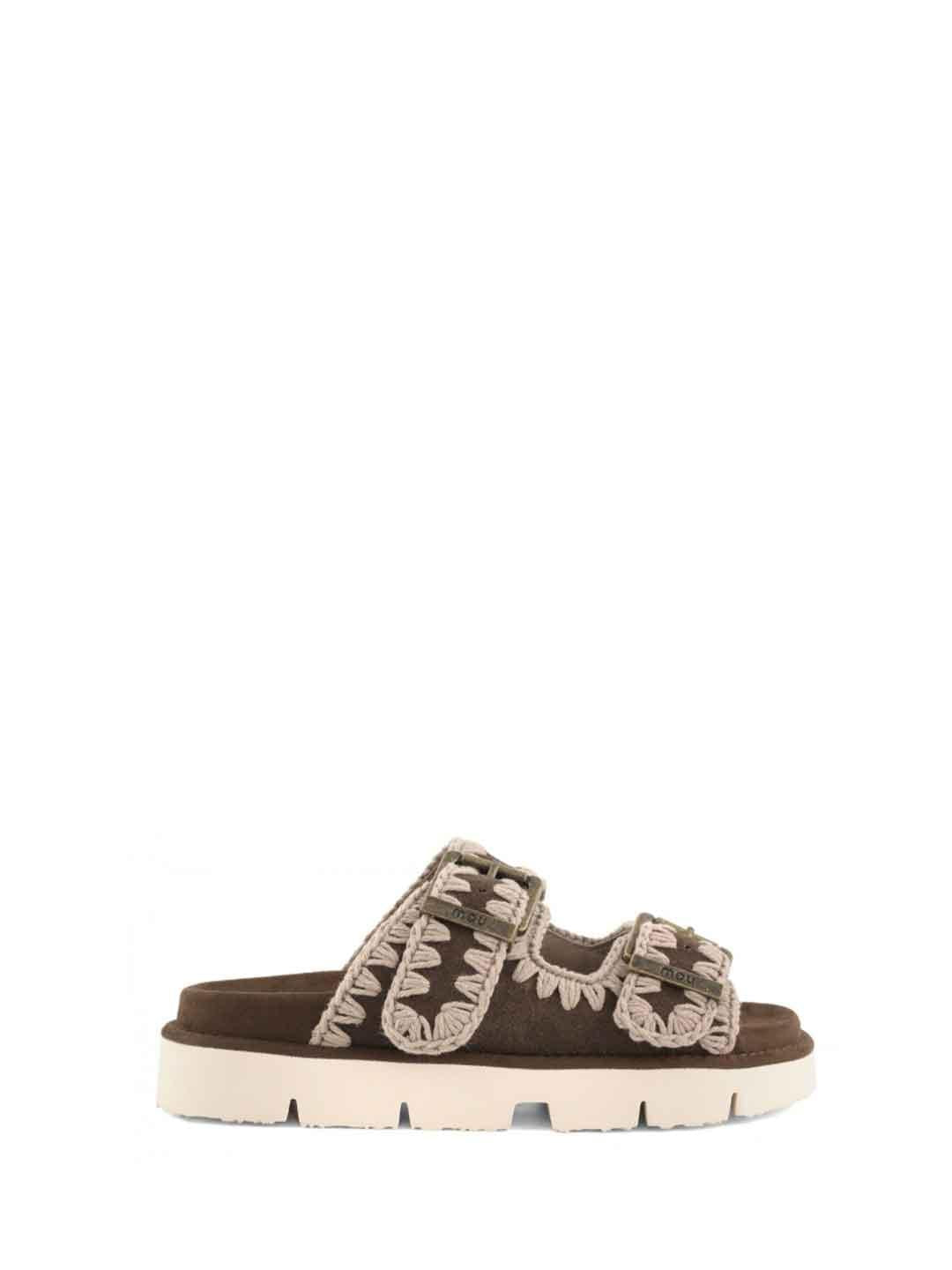Mou Bio Sandal Two Buckles sandali marrone