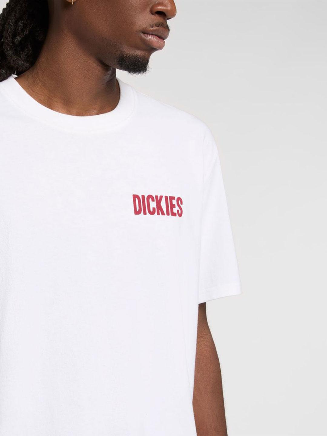 Dickies Slacks Rally t-shirt bianco con stampe rosso