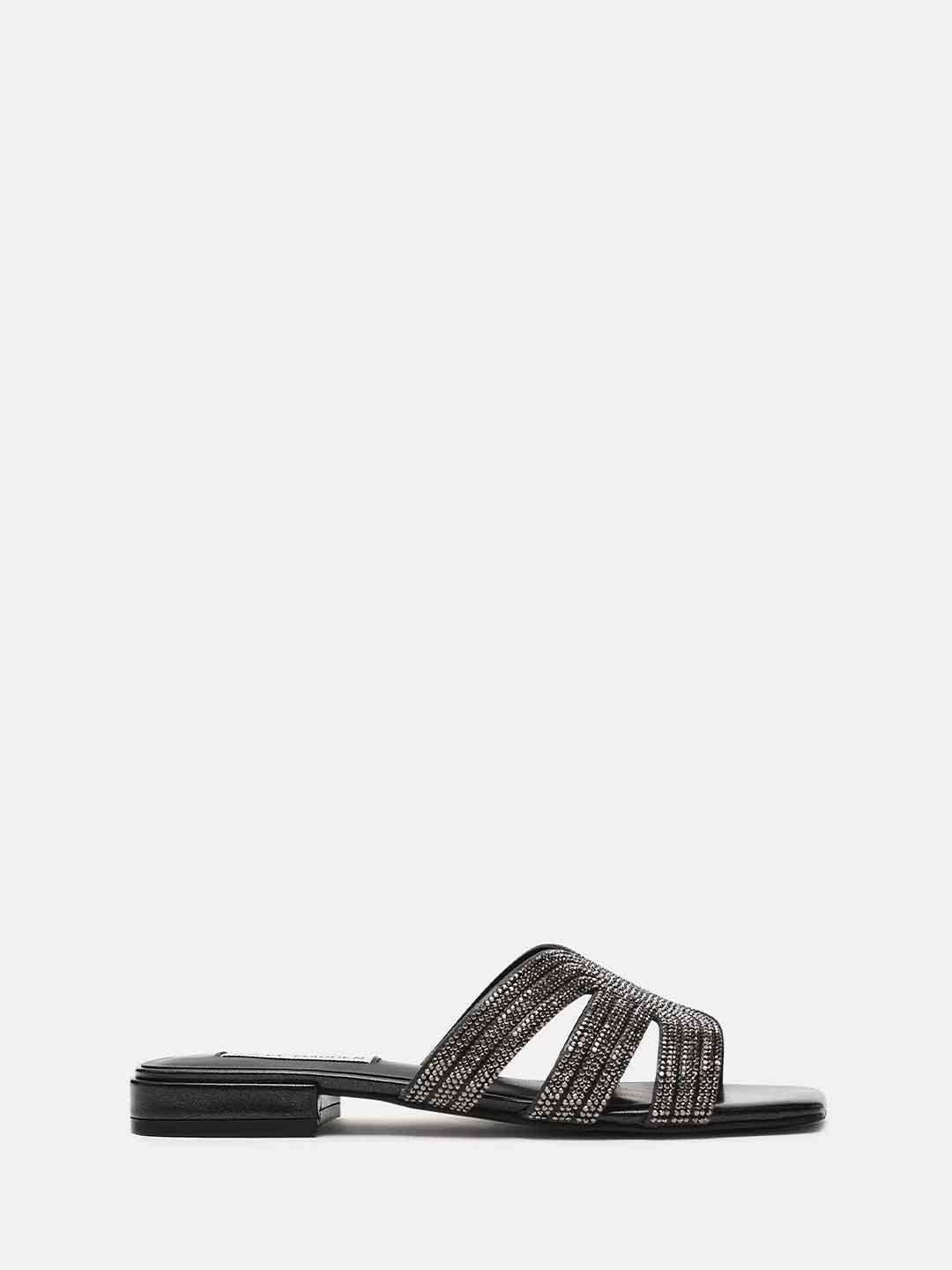 Steve Madden Sequel sandali nero con strass