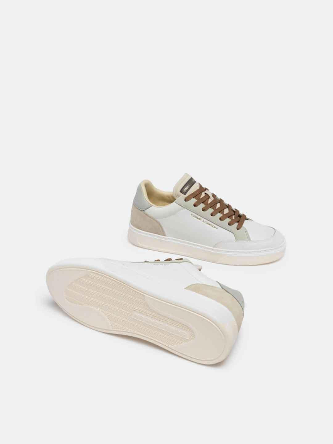 Crime Eclipse sneakers bianco con tab grigio